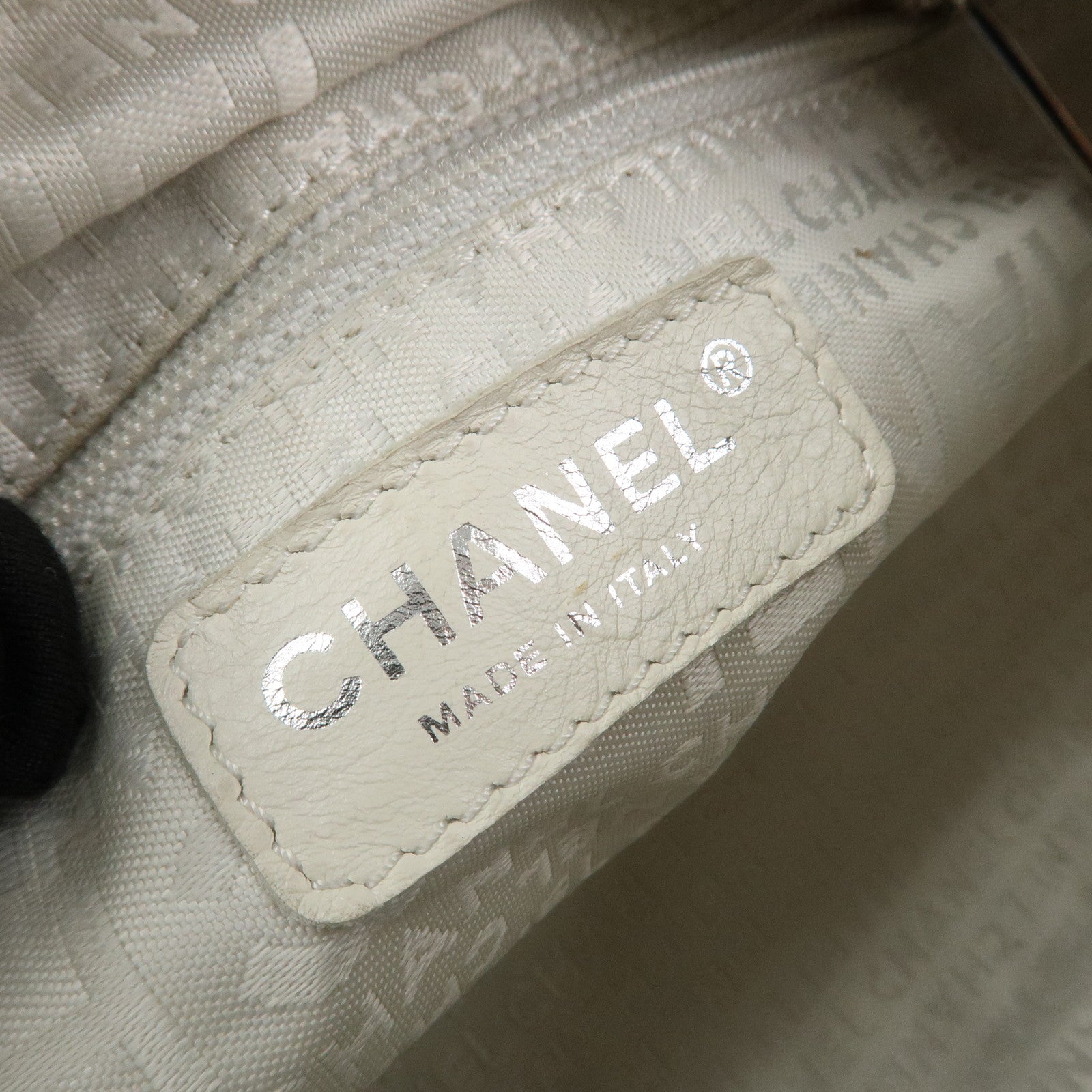 CHANEL COCO Mark Tweed Leather Shoulder Bag Black Multicolor