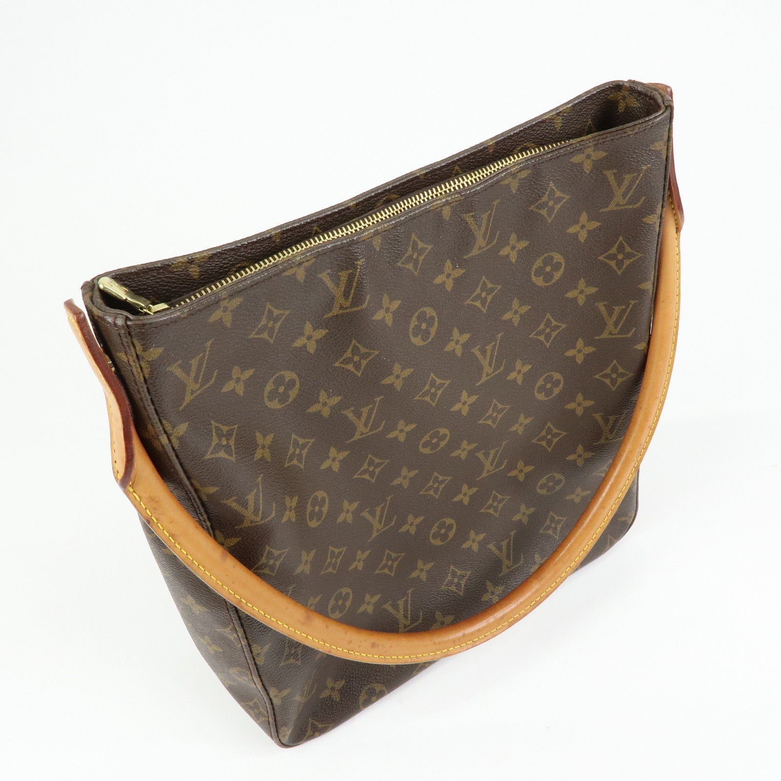 Louis Vuitton Monogram Looping GM Shoulder Bag Brown M51145