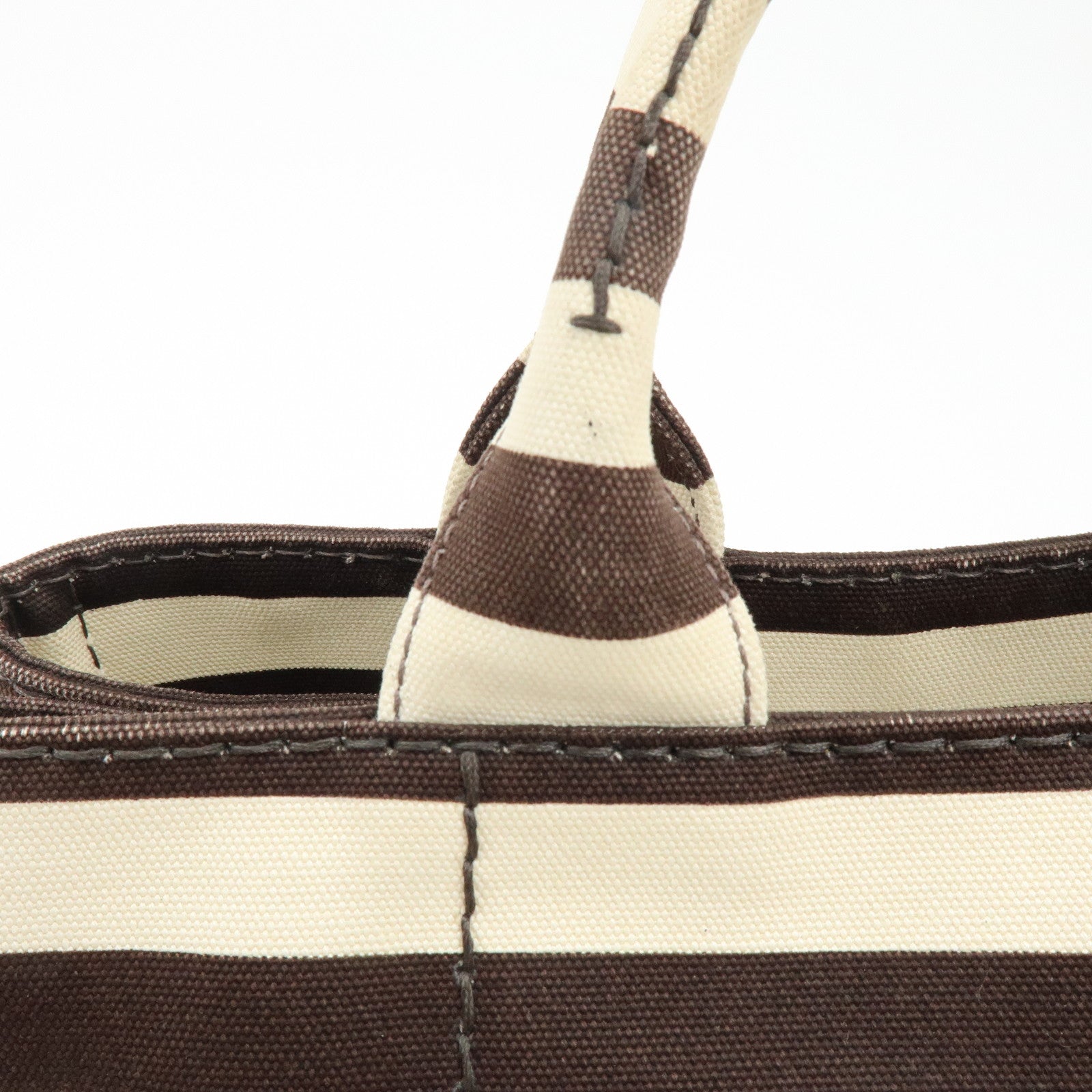PRADA Canapa Triangle Logo Canvas 2Way Hand Bag Shoulder Bag B2642B