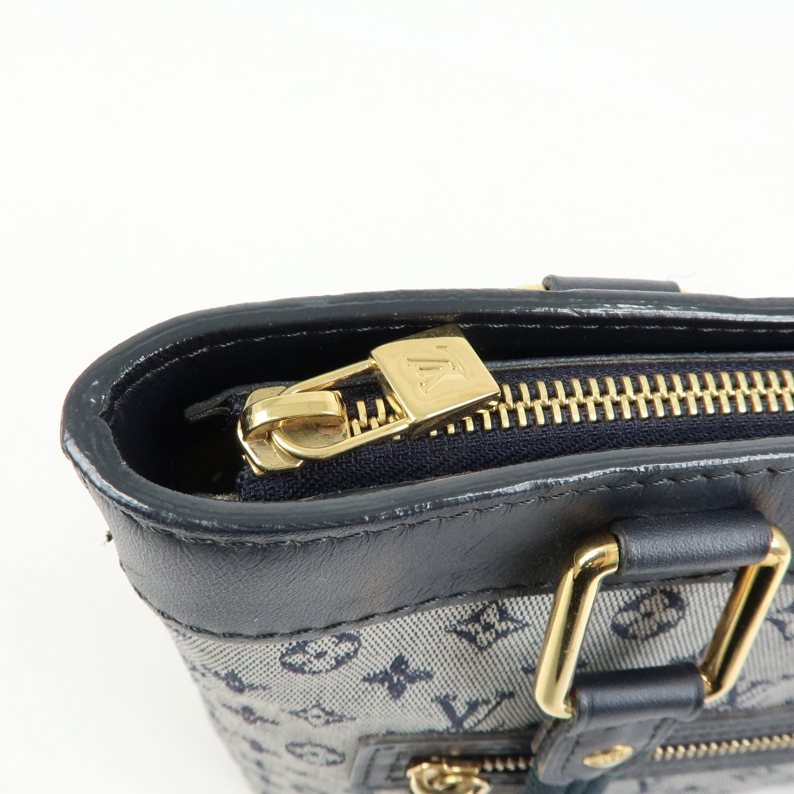 Louis Vuitton Monogram Mini Lin Lucille PM Hand Bag Blue M92676