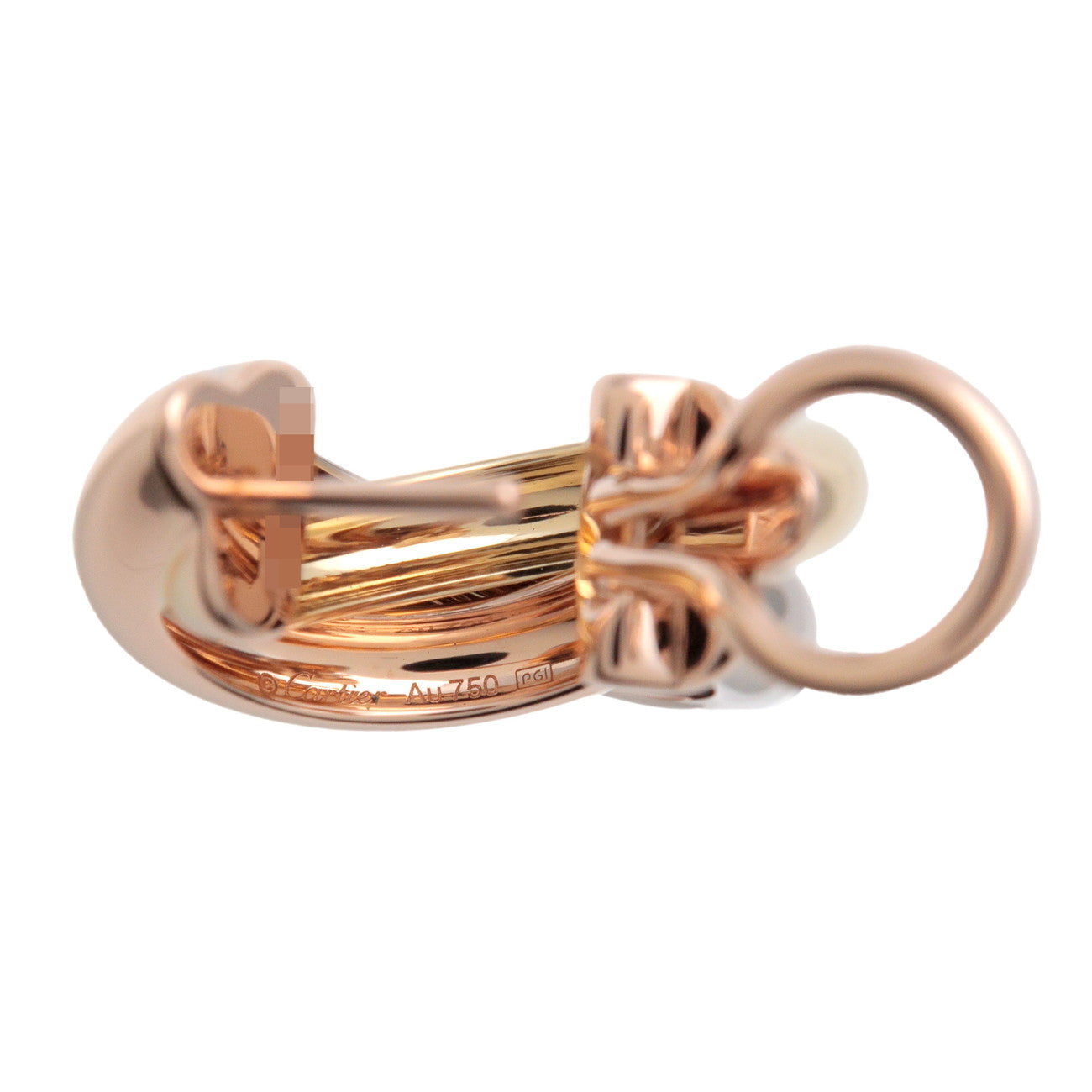 Cartier Trinity Classic Earrings K18 750YG/PG/WG