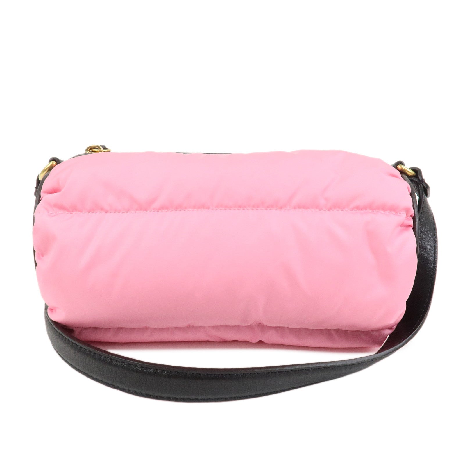 MONCLER Nylon Leather KEONI Shoulder Bag Crossbody Bag Pink Black