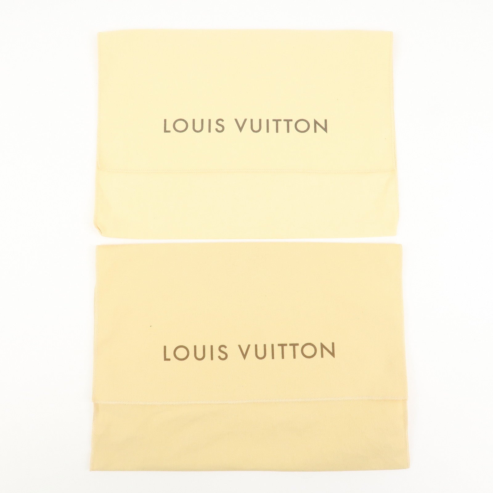 Louis Vuitton Set of 8 Dust Bag Storage Bag Flap Beige