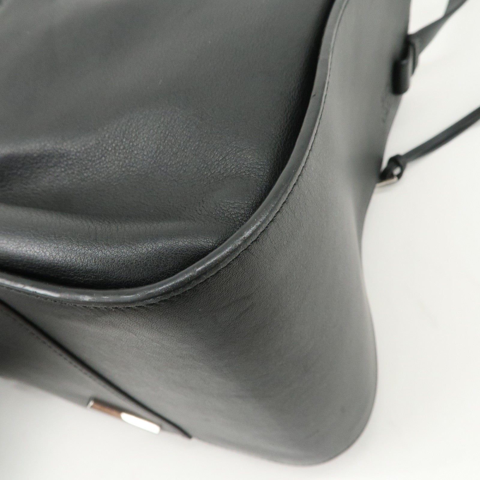 LOEWE Hammock Medium Leather 2Way Bag Shoulder Bag Hand Bag Black