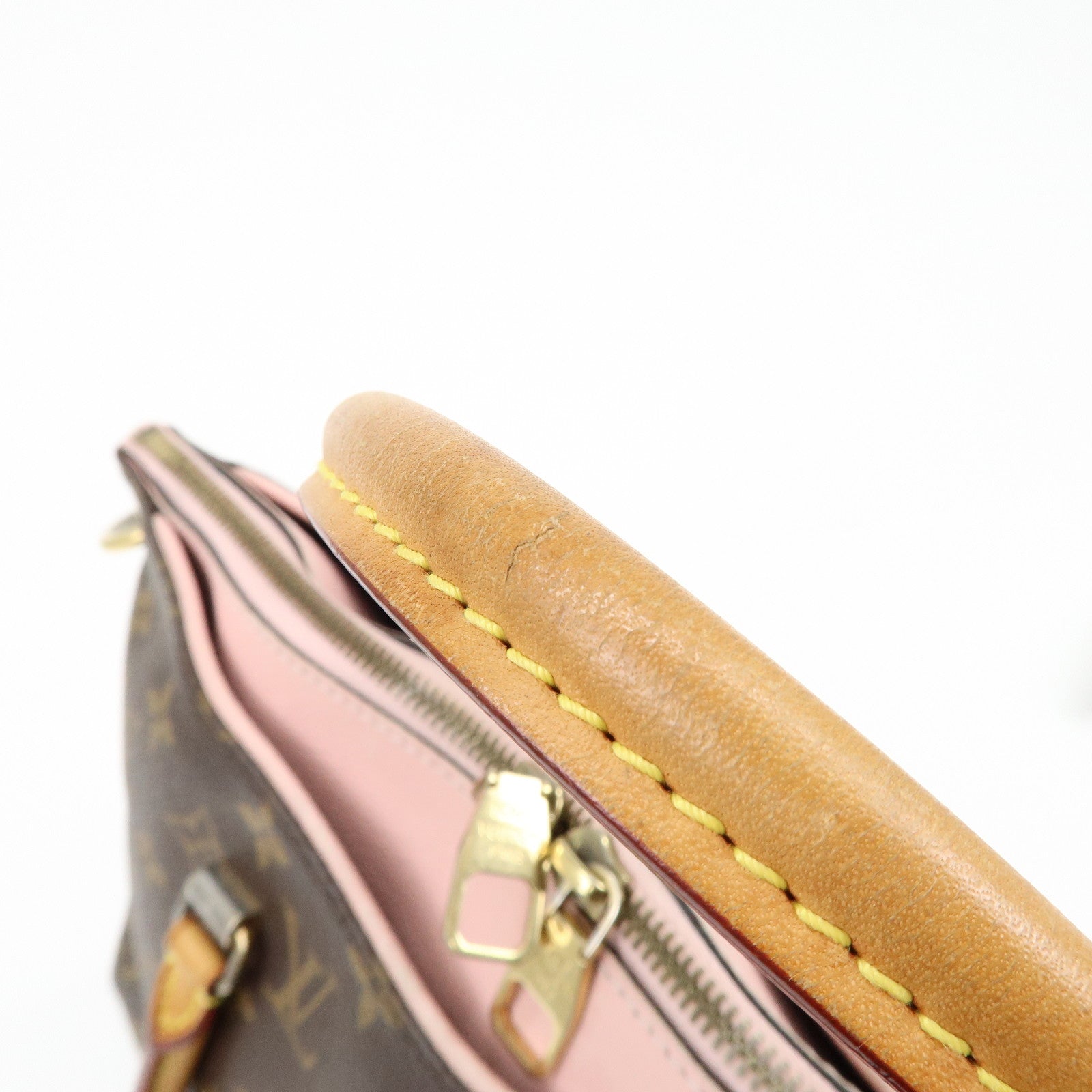 Louis Vuitton Monogram Pallas 2Way Bag Brown Rose Ballerine M40468
