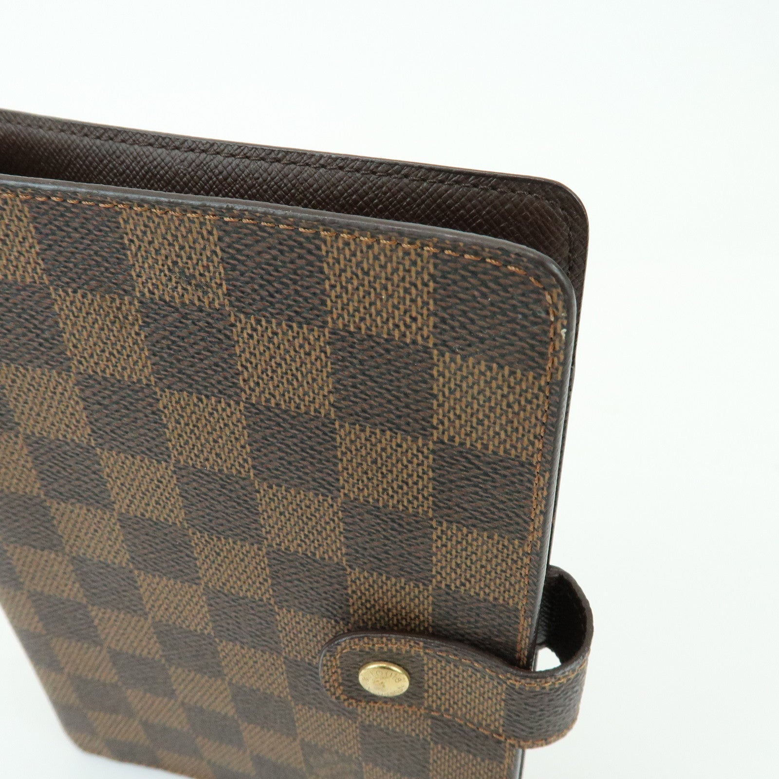 Louis Vuitton Damier Agenda GM Canvas Planner Cover Ebene R20107
