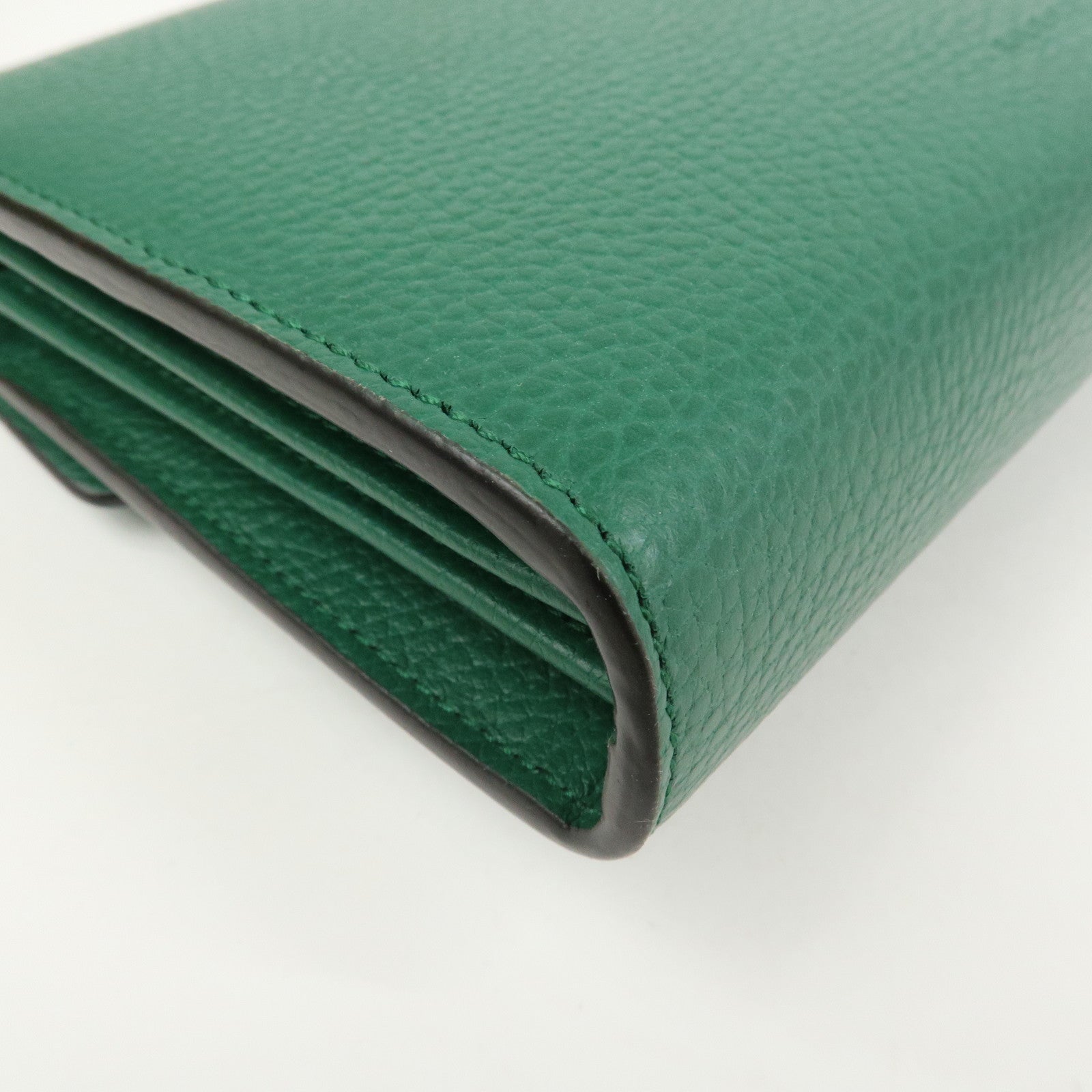 GUCCI Dionysus Leather Chain Wallet Shoulder Bag Green 401231