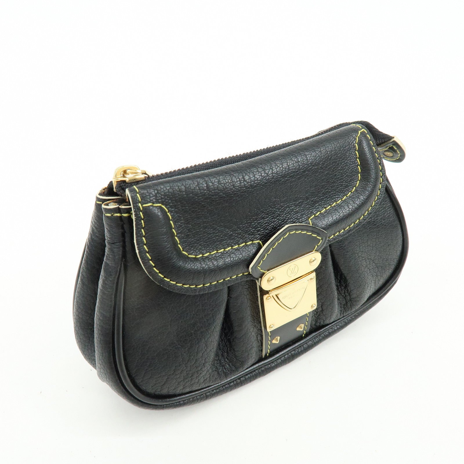 Louis Vuitton Suhari Mignon Leather Pouch Noir Black M91780