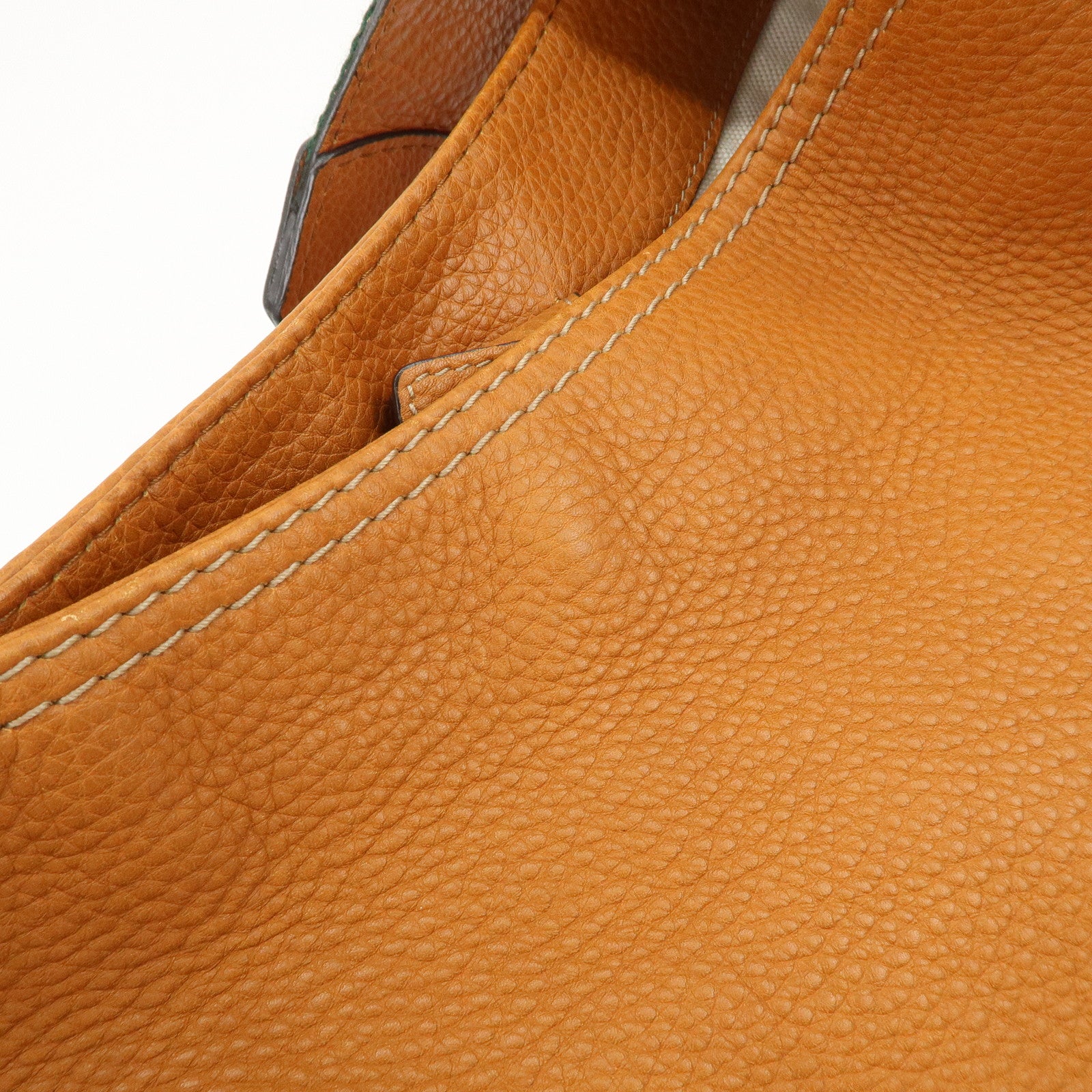 GUCCI Sherry Heritage Leather Shoulder Bag Brown 247597