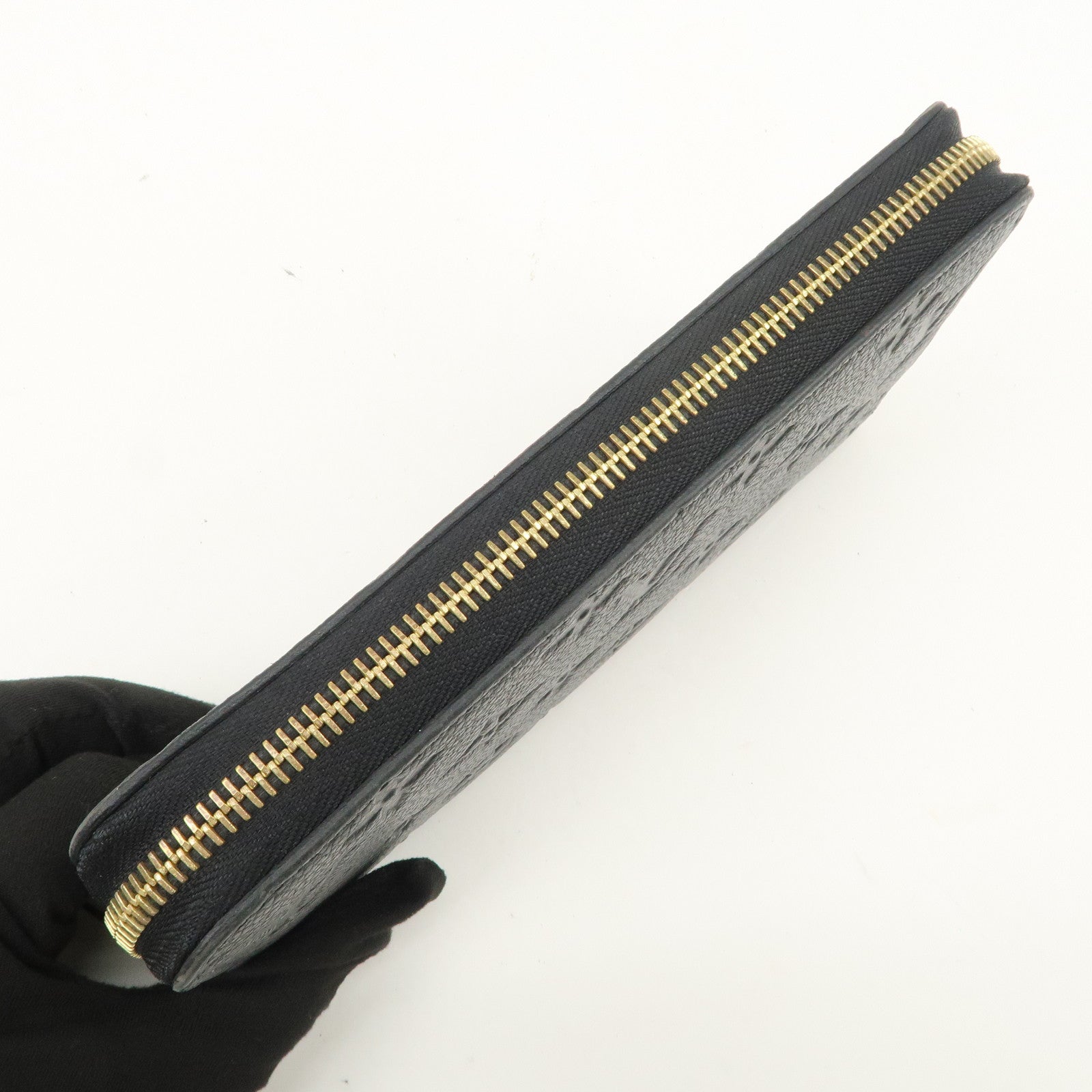 Louis Vuitton Monogram Empreinte Zippy Wallet Noir M61864