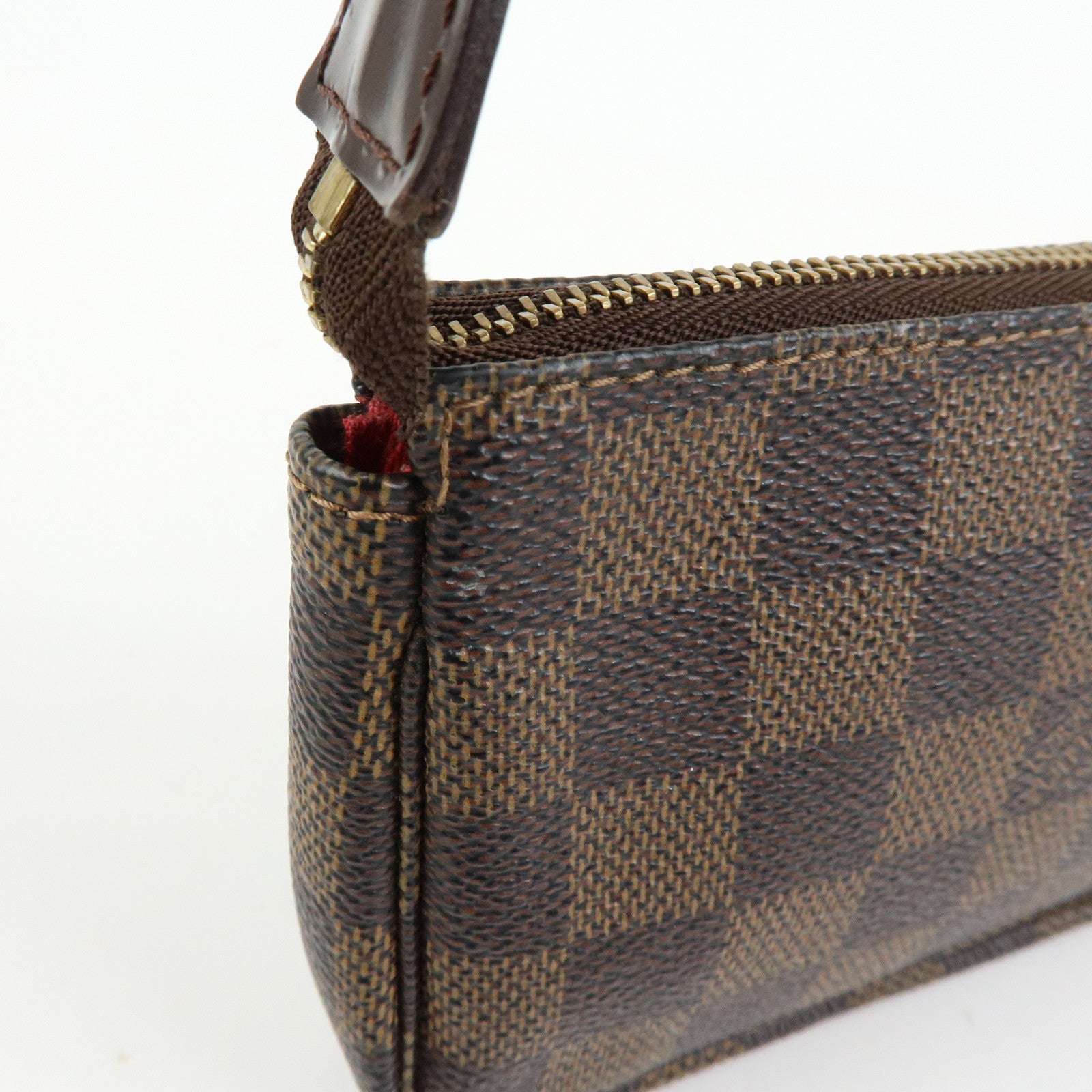 Louis Vuitton Damier Mini Pochette Accessoires Pouch Ebene N58009