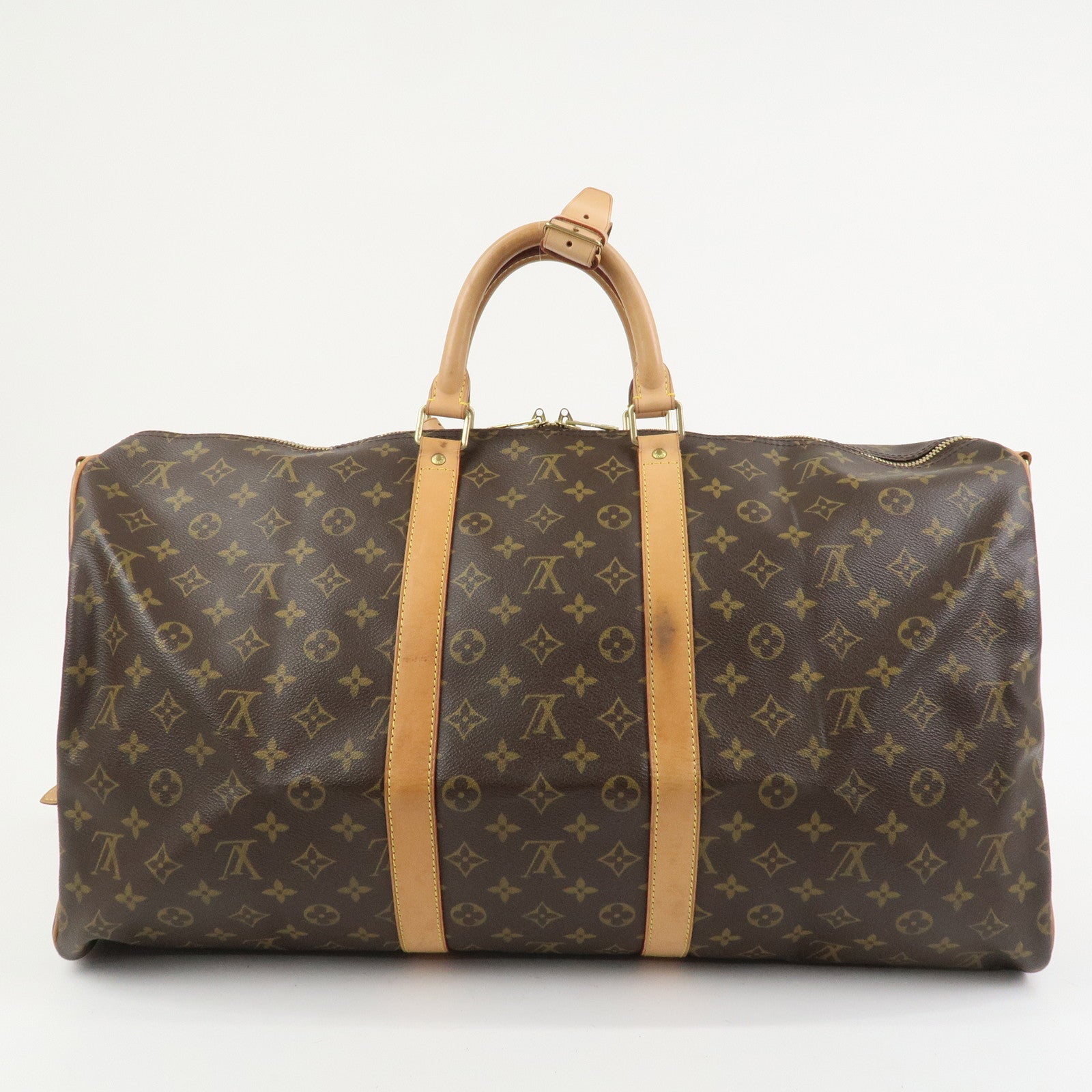 Louis Vuitton Monogram Keep All Bandouliere 55 Boston Bag M41414