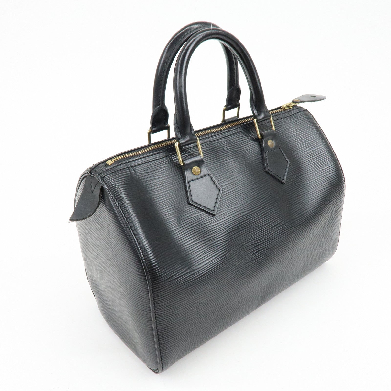 Louis Vuitton Epi Leather Speedy 25 Hand Bag Boston Bag Noir M59032