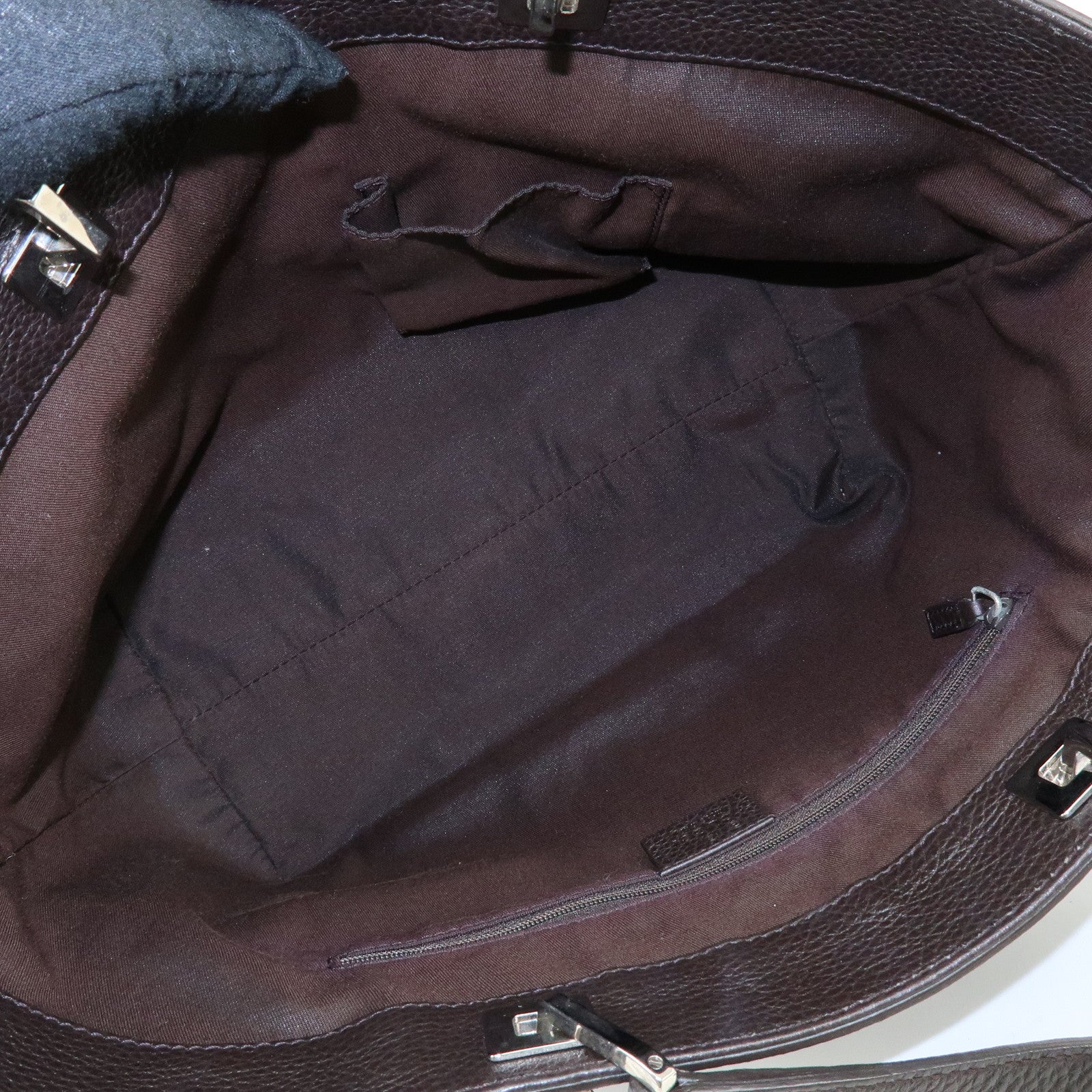 GUCCI GG Canvas Leather Tote Bag Shoulder Bag Black 289719