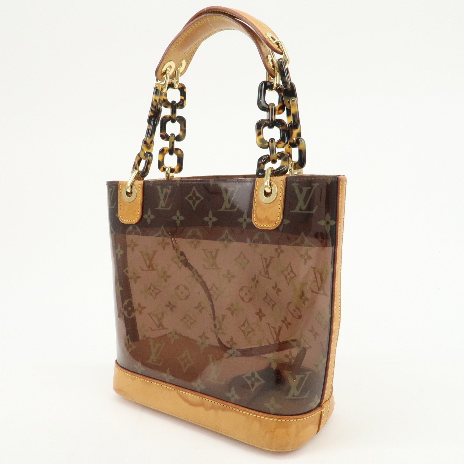 Louis Vuitton Monogram Cabas Ambre PM Vinyl Tote Bag Brown M92502
