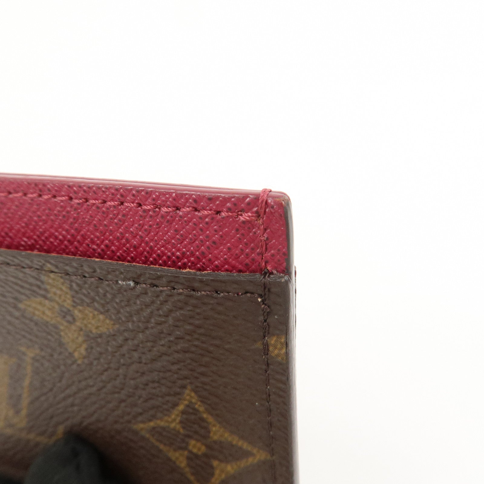 Louis Vuitton Monogram Porte Cartes Simple Card Case Fuchsia M60703