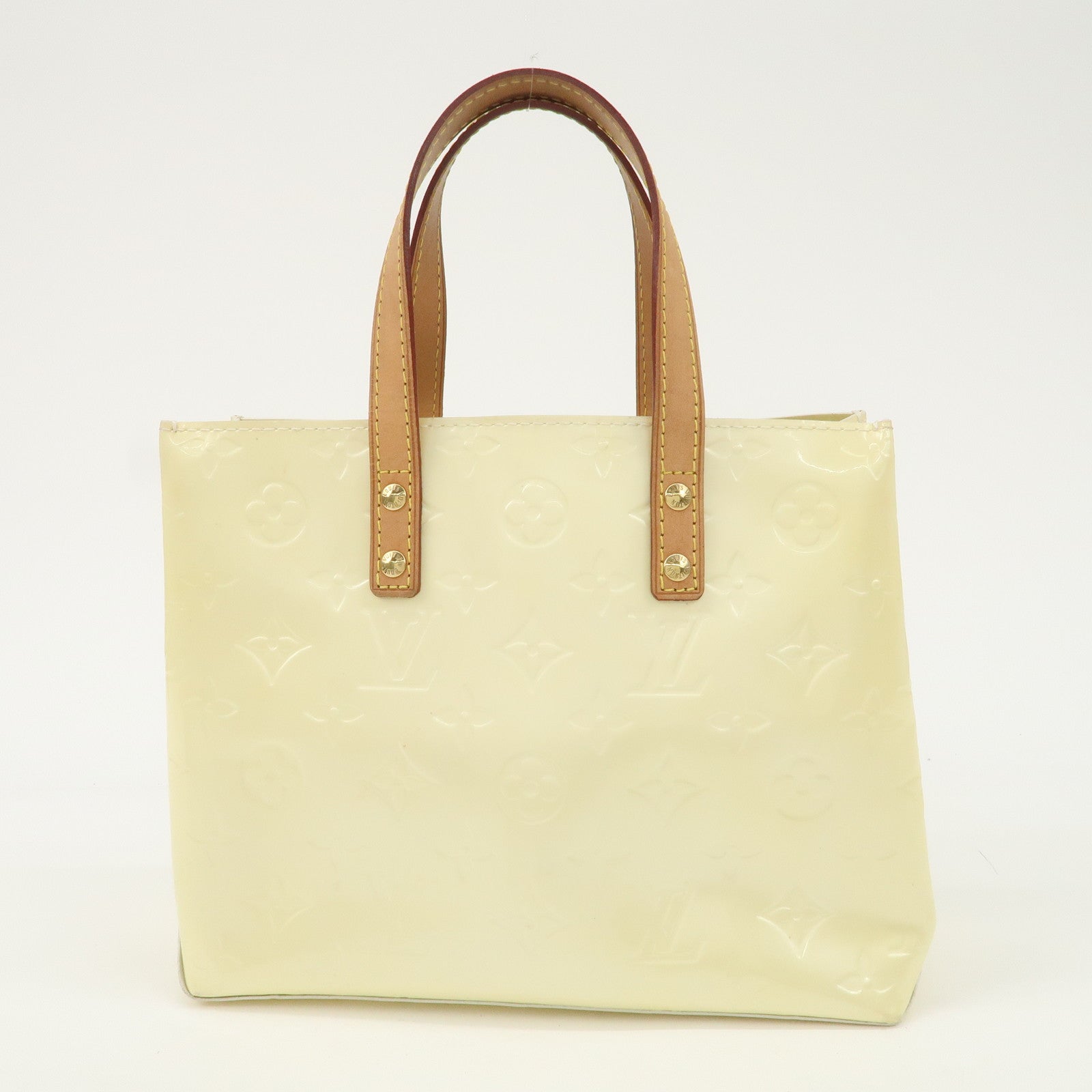 Louis Vuitton Monogram Vernis Lead PM Hand Bag Perle M91336 Used