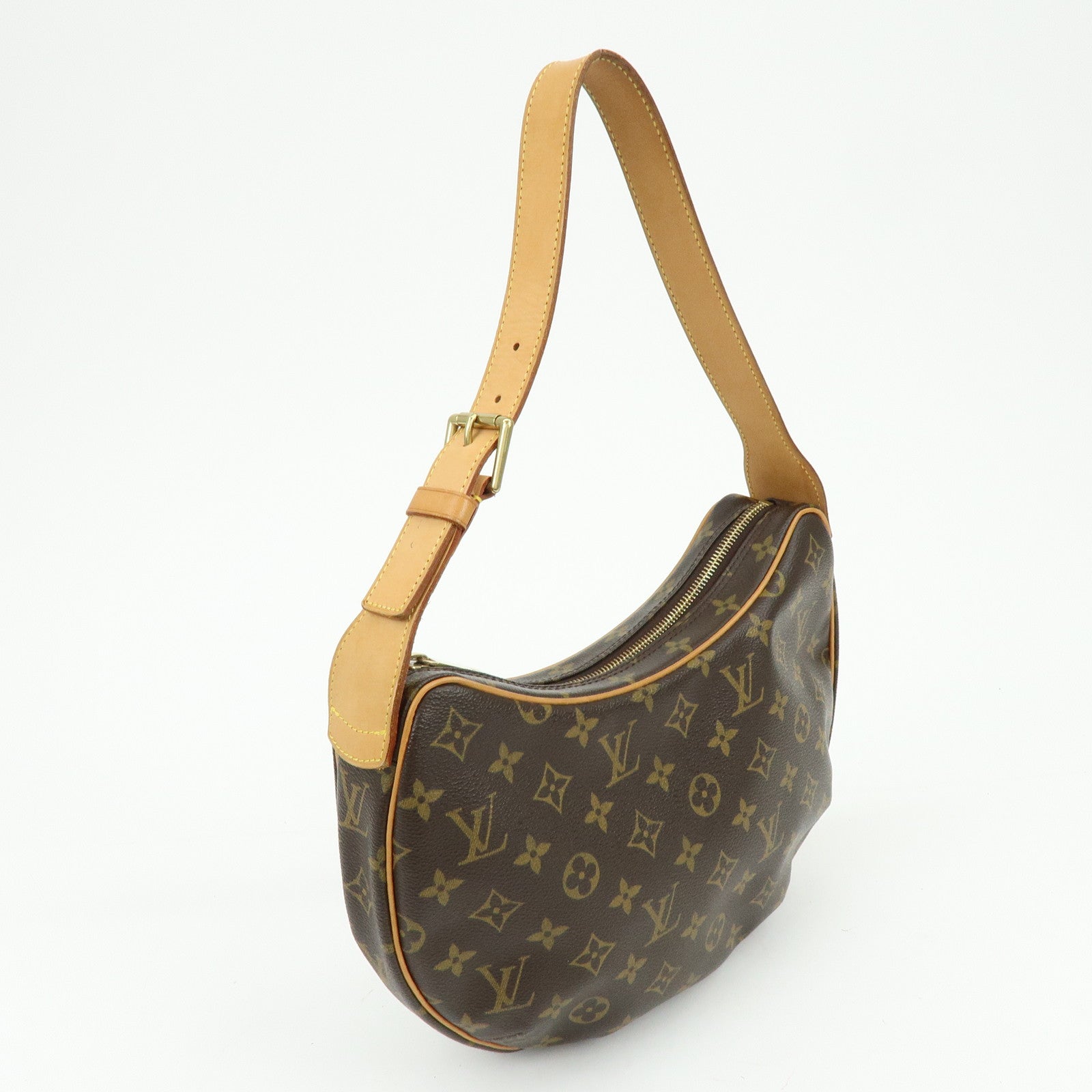 Louis Vuitton Monogram Croissant MM Shoulder Bag Brown M51512