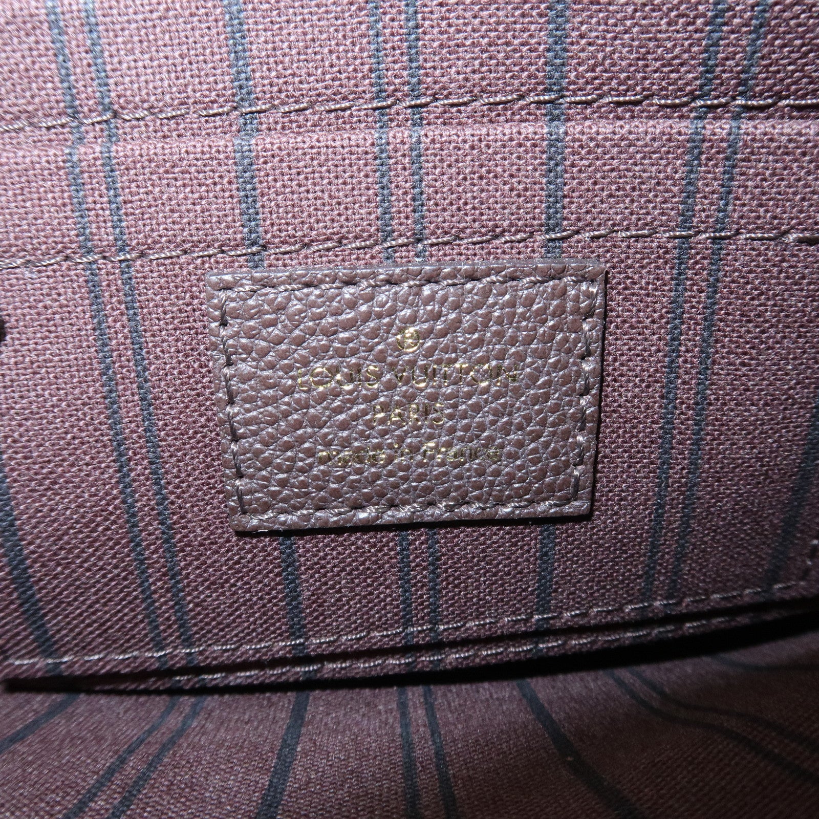 Louis Vuitton Monogram Empreinte Leather Pouch For Citadines Taupe