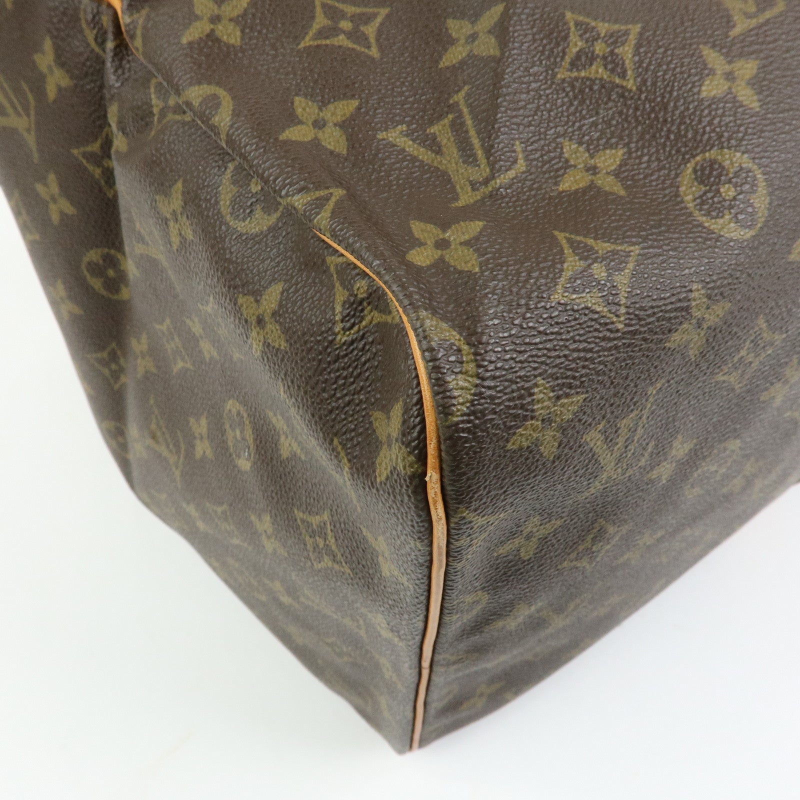 Louis Vuitton Monogram Sac Souple 55 Boston Bag Brown M41622
