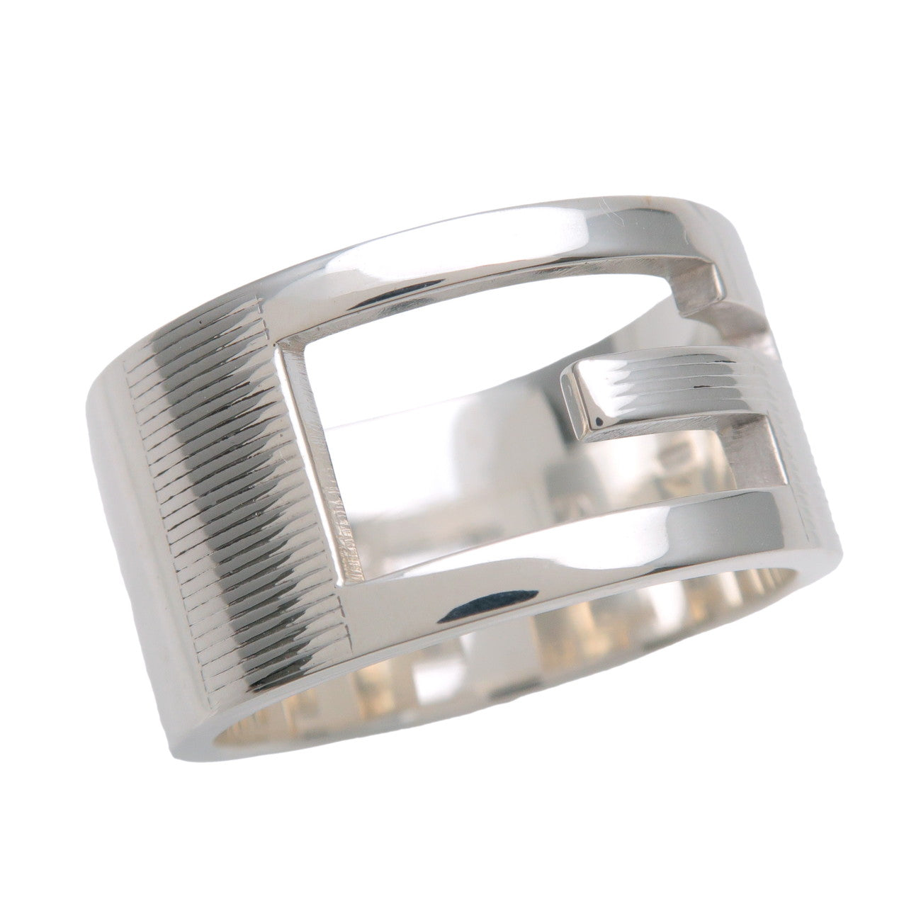 GUCCI G-Outcut Ring SV925 US9.5 EU61 HK21 Silver 224031