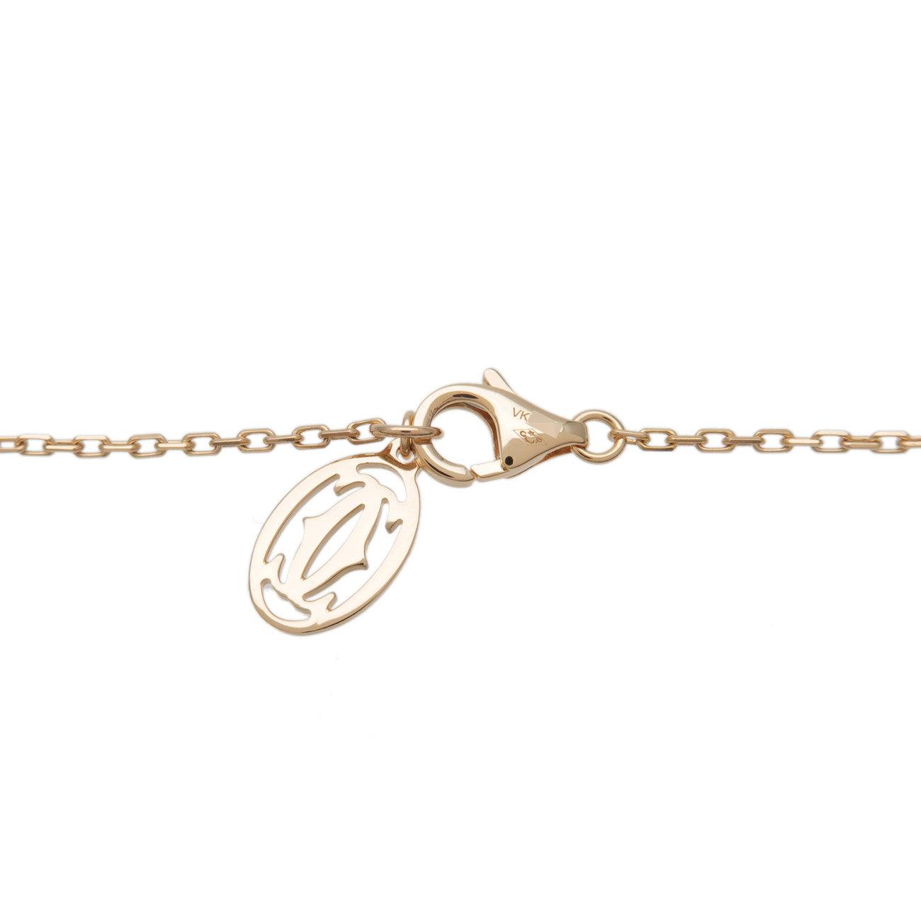 Cartier Diamants Legers Necklace SM Diamond D'amour 0.09ct 750YG