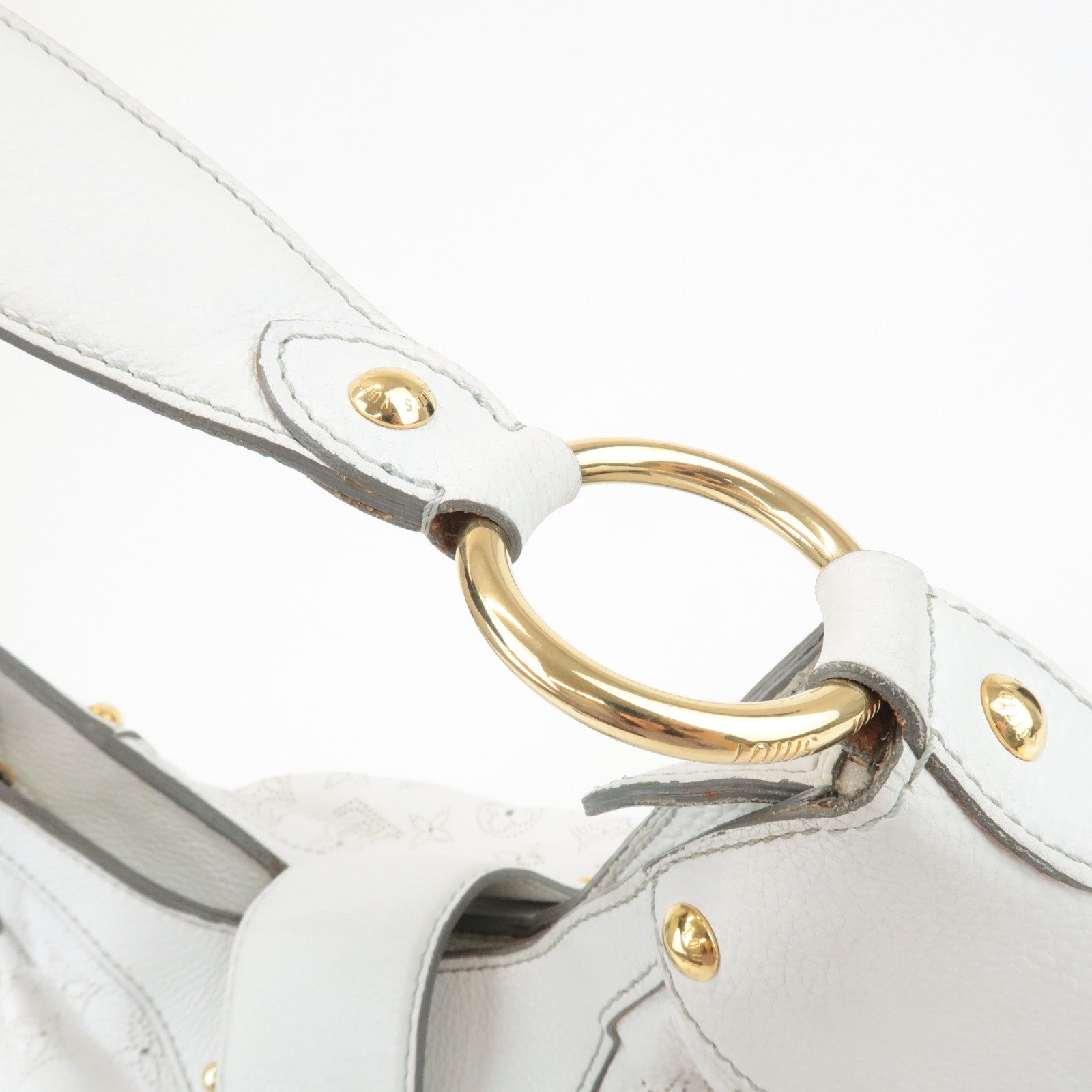 Louis Vuitton Monogram Mahina Solar PM Hand Bag Blanc M93126 Used