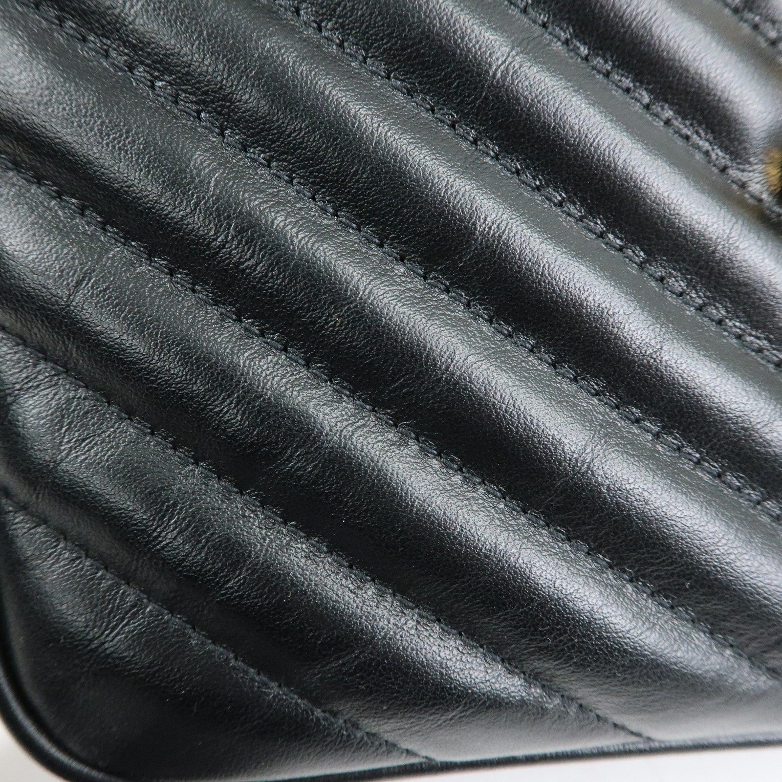 SAINT LAURENT PARIS Cassandra Shoulder Crossbody Bag Black 612544