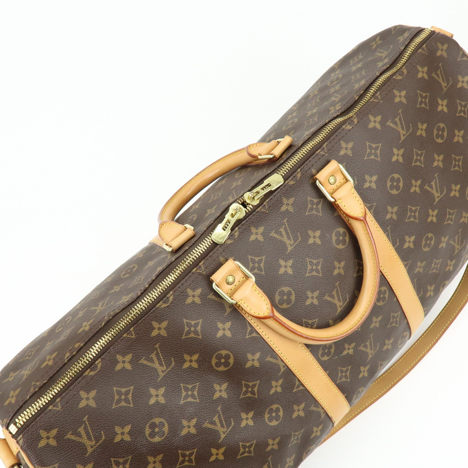 Louis Vuitton Monogram Keep All Bandouliere 55 Boston Bag M41414
