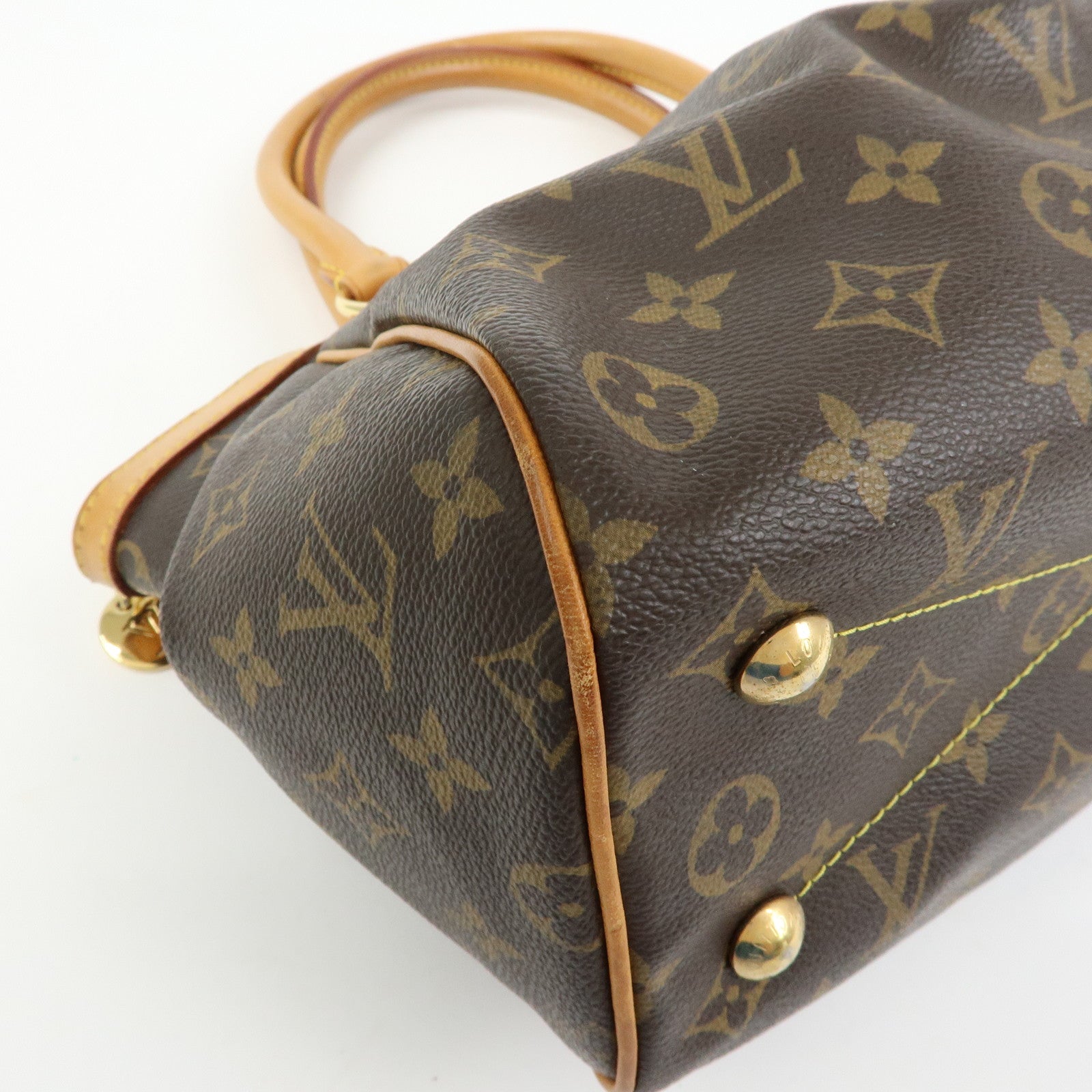 Louis Vuitton Monogram Tivoli PM Hand Bag Shoulder Bag Brown M40143