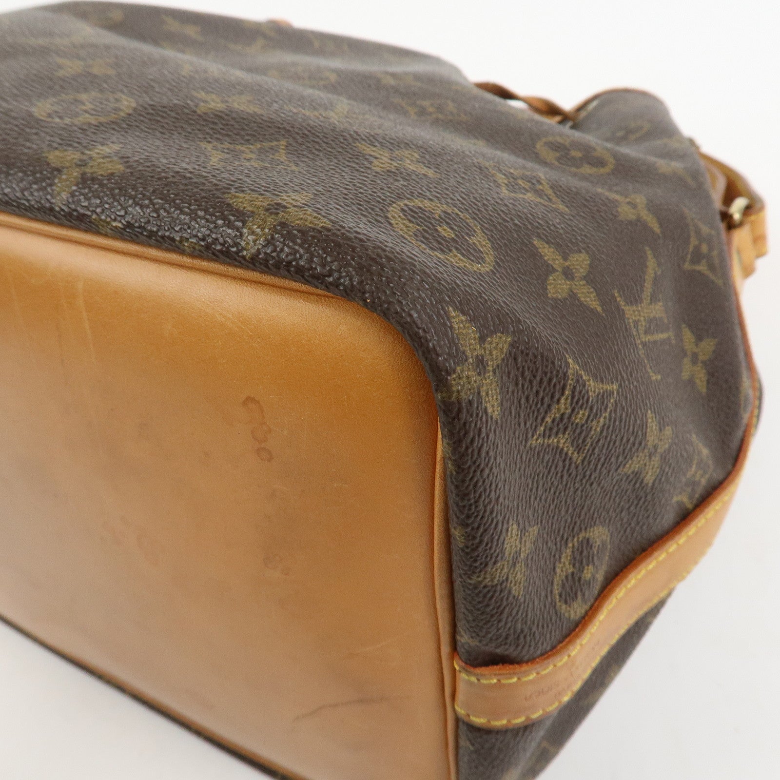 Louis Vuitton Monogram Canvas Petit Noe Shoulder Bag Brown M42226