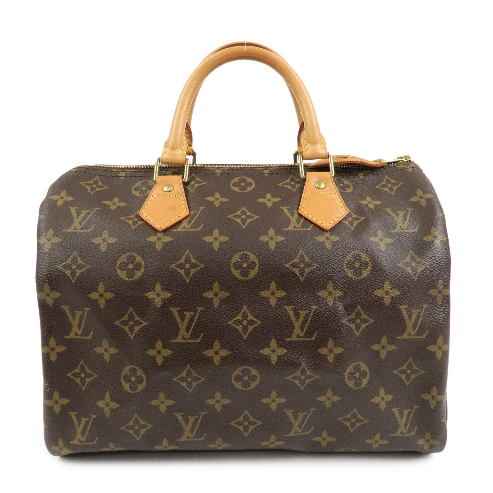 Louis Vuitton Monogram Speedy 30 Boston Bag Hand Bag Brown M41526
