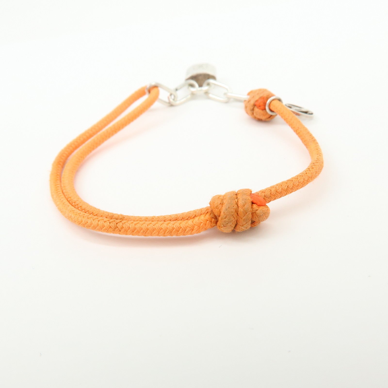 Louis Vuitton Silver Lockit Virgil Abloh Bracelet Orange Q95865