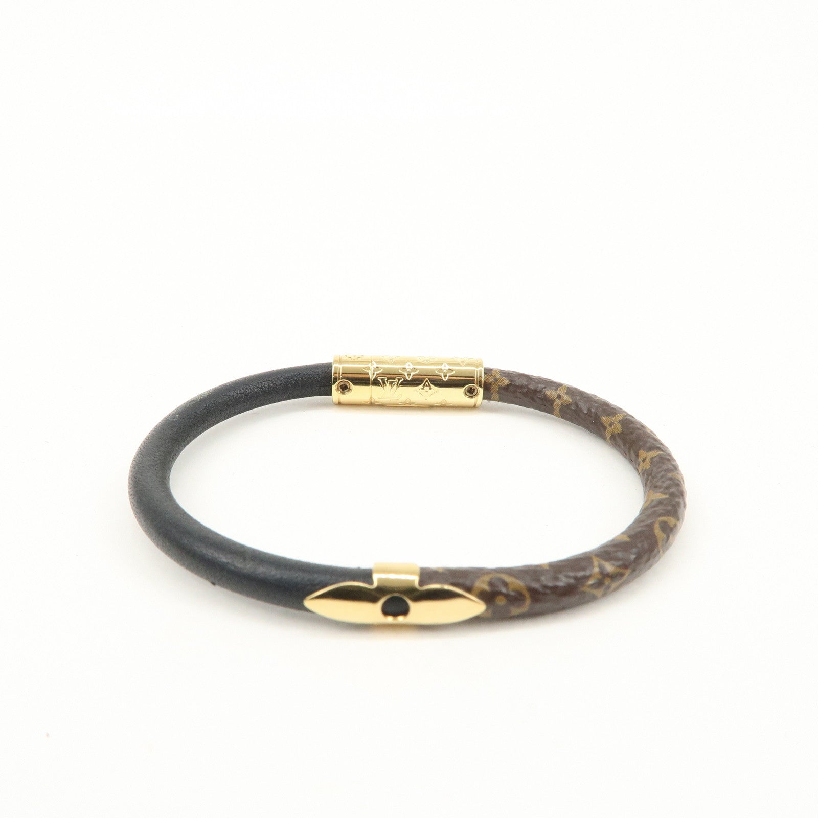 Louis Vuitton Monogram Bracelet Daily Confidential Canvas #17 M8276F Used