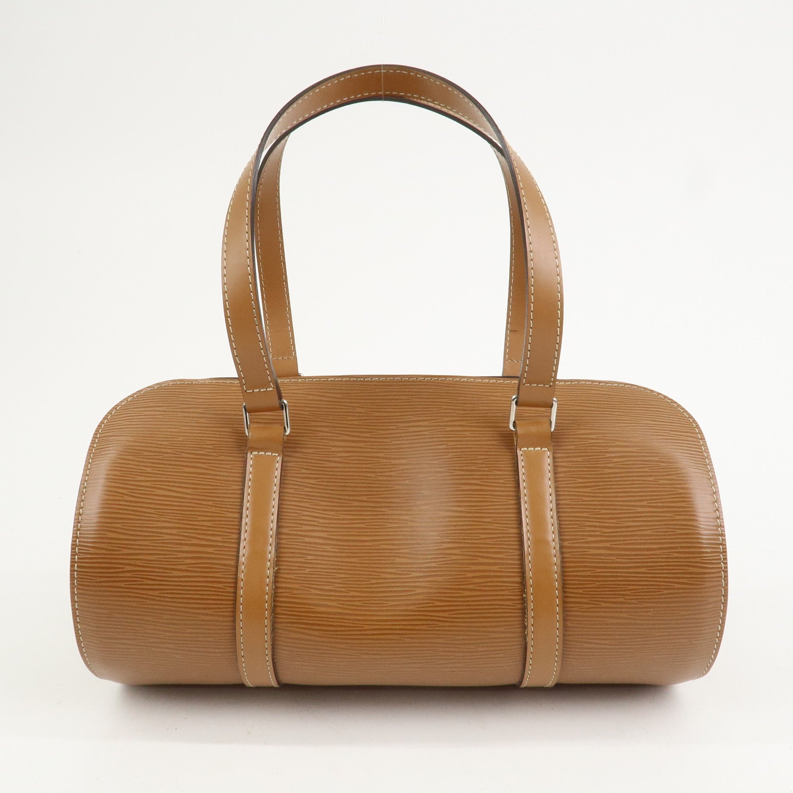 Louis Vuitton Epi Soufflot Hand Bag Shoulder Bag Zipang Gold M52228