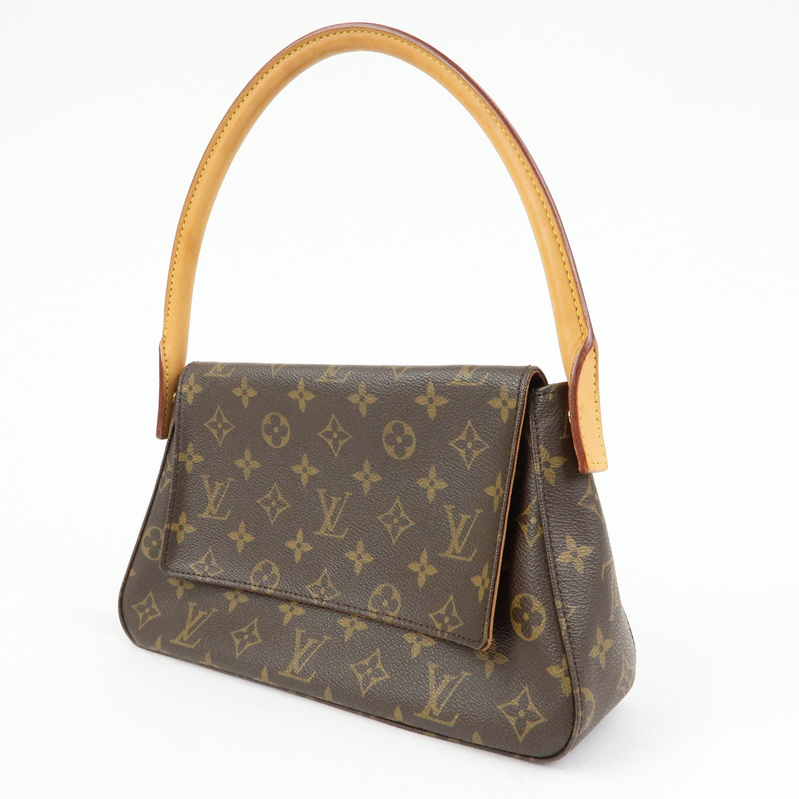 Louis Vuitton Monogram Mini Looping Shoulder Bag Brown M51147