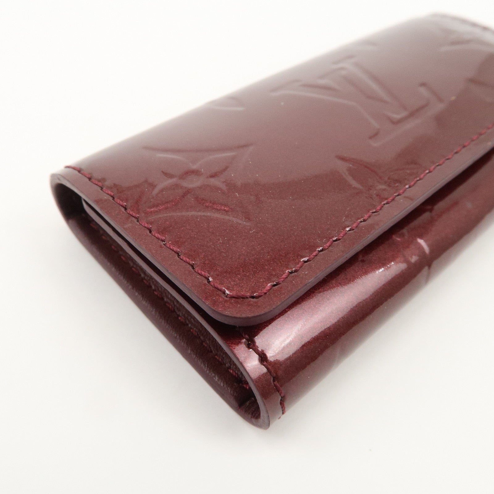 Louis Vuitton Vernis Multicles 4 Key Case Rouge Fauviste M91542