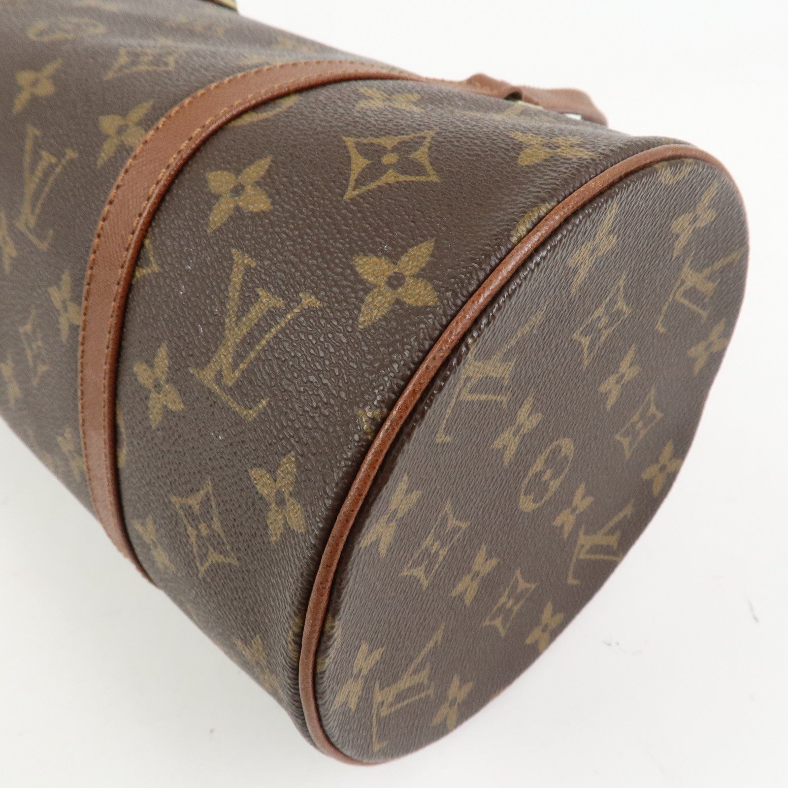 Louis Vuitton Monogram Papillon 30 Hand Bag Brown M51365