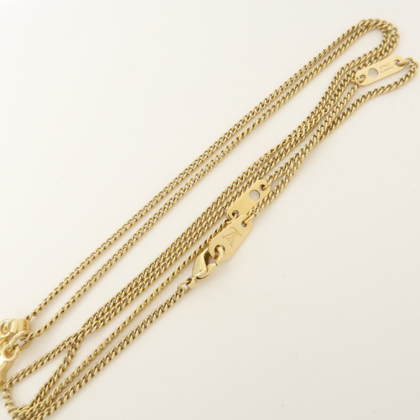 Louis Vuitton Metal Collier Map LV Initial City Necklace M68261
