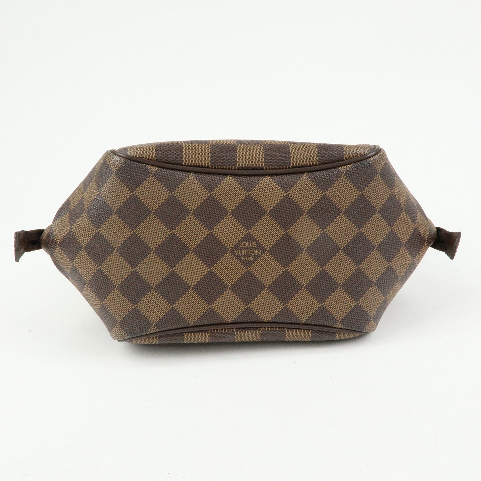 Louis Vuitton Damier Canvas Belem PM Hand Bag Ebene Brown N51173