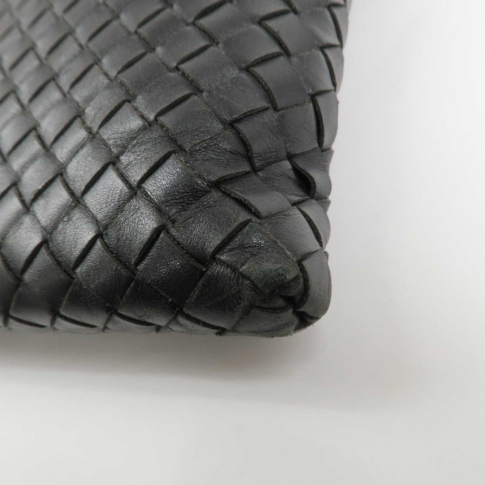 BOTTEGA VENETA Intrecciato Shoulder Bag Crossbody Bag Black 276356