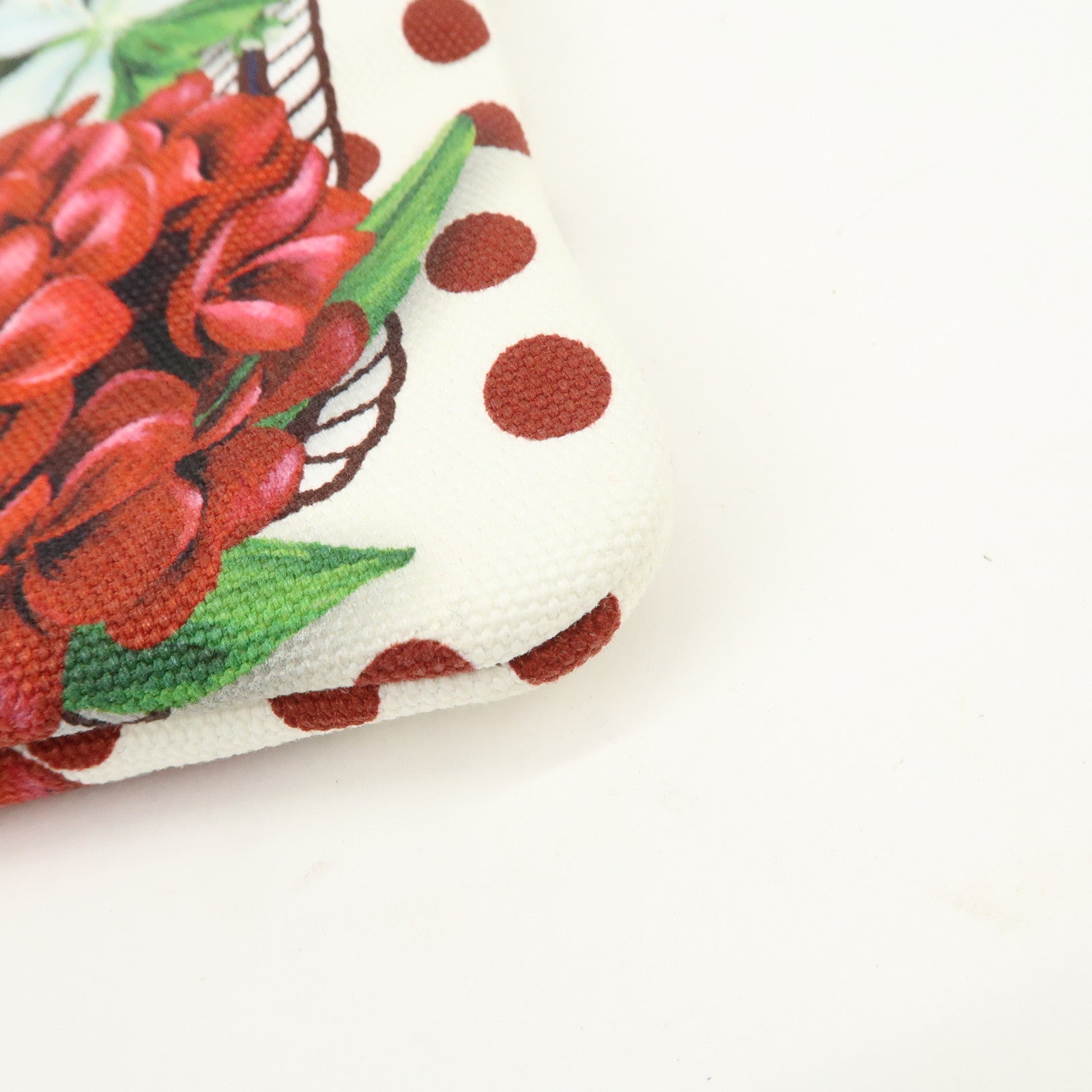 DOLCE&GABBANA Clutch Bag Flower Betterfly City Scape Bordeaux