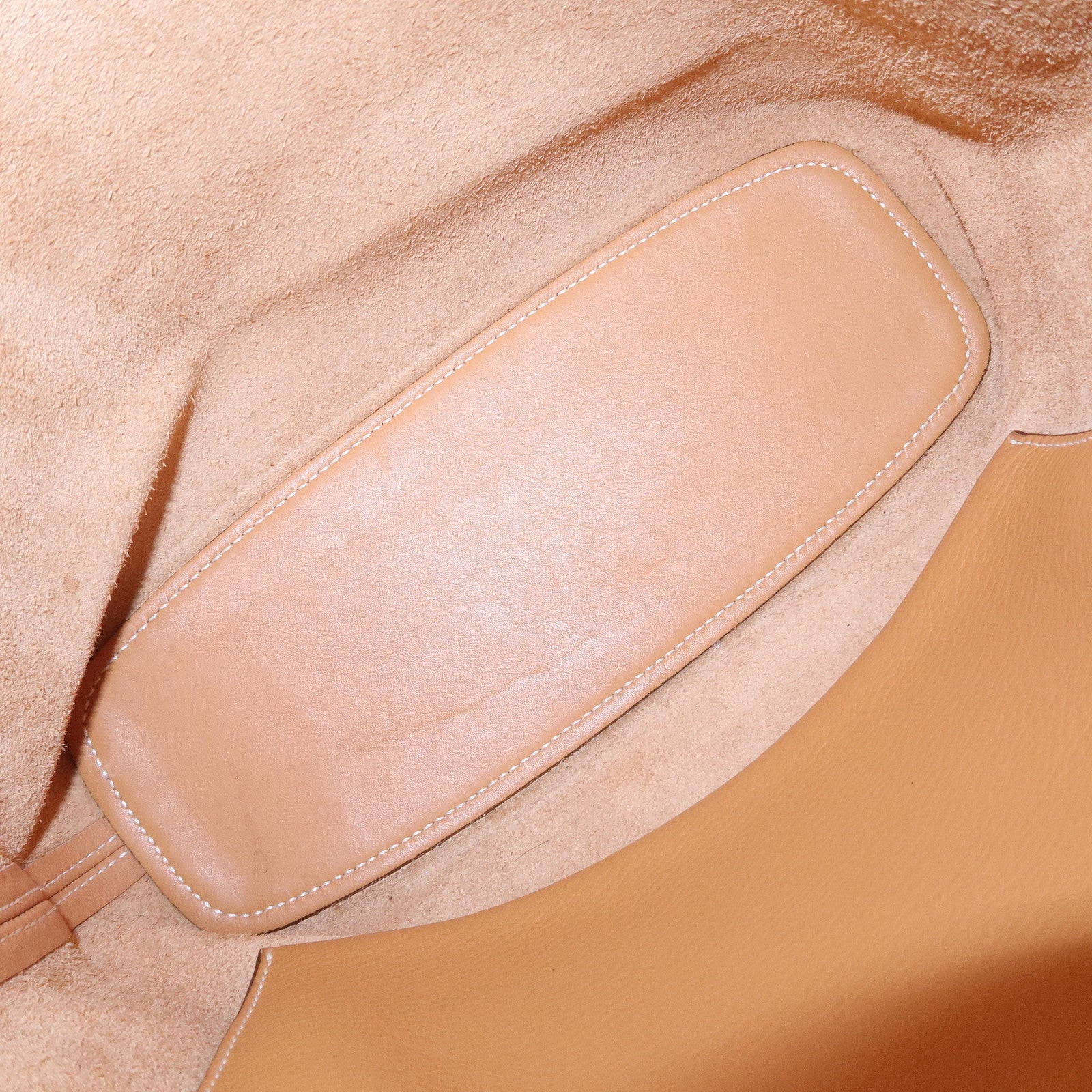 LOEWE Logo Leather Shoulder Bag Hand Bag Tote Bag Light Brown