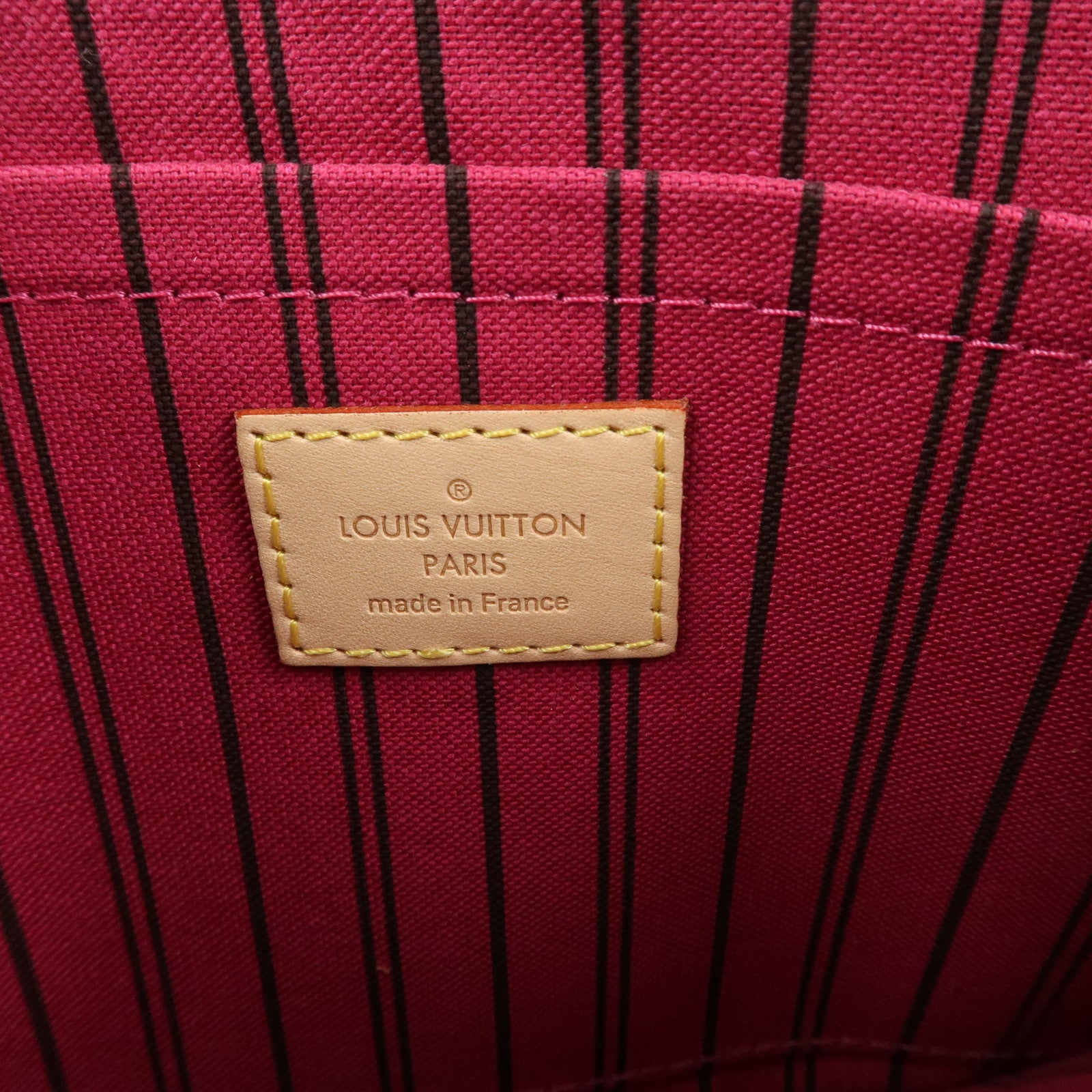 Louis Vuitton Monogram Canvas Neverfull GM Pouch Brown