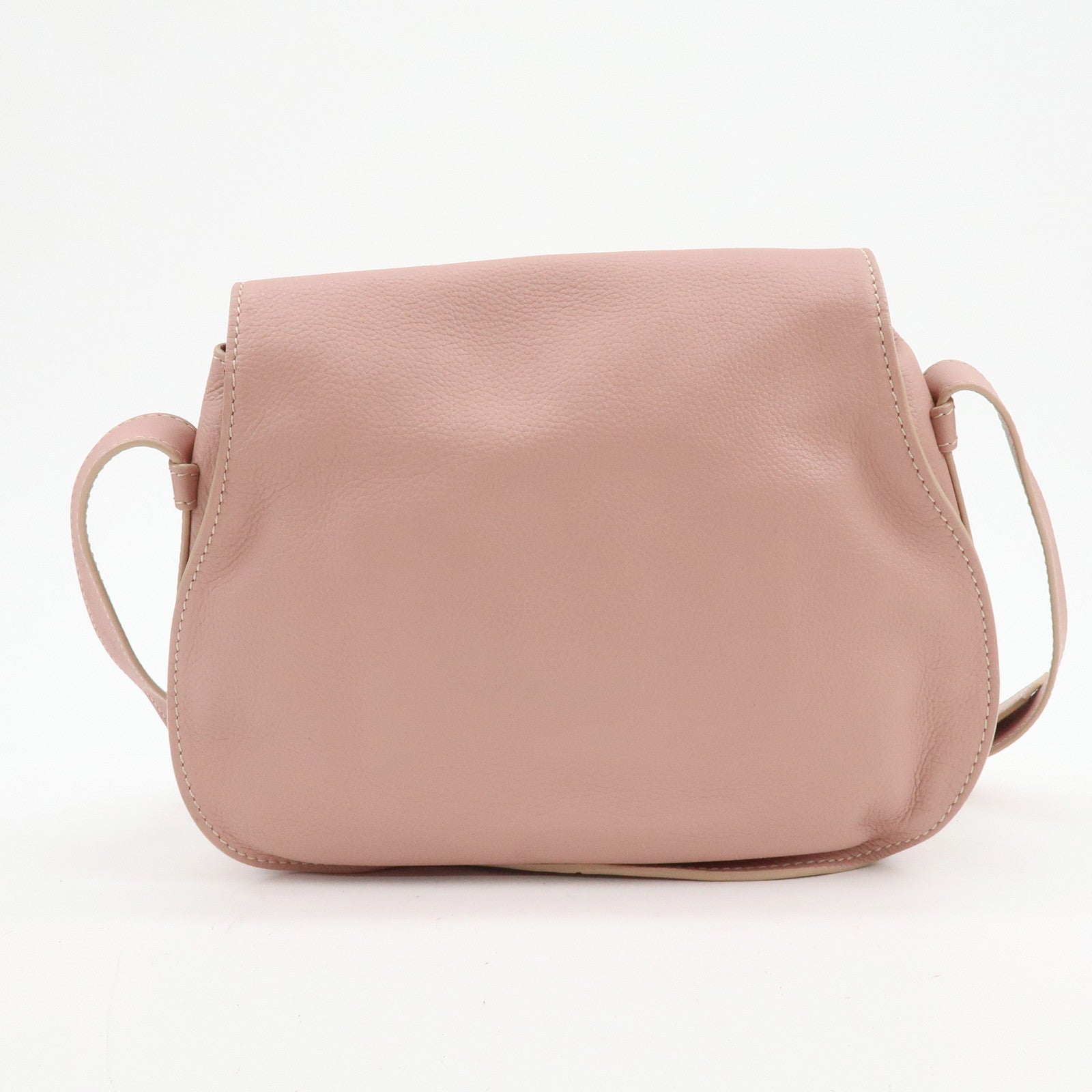 Chloe Marcie Leather Shoulder Bag Crossbody Bag Pink