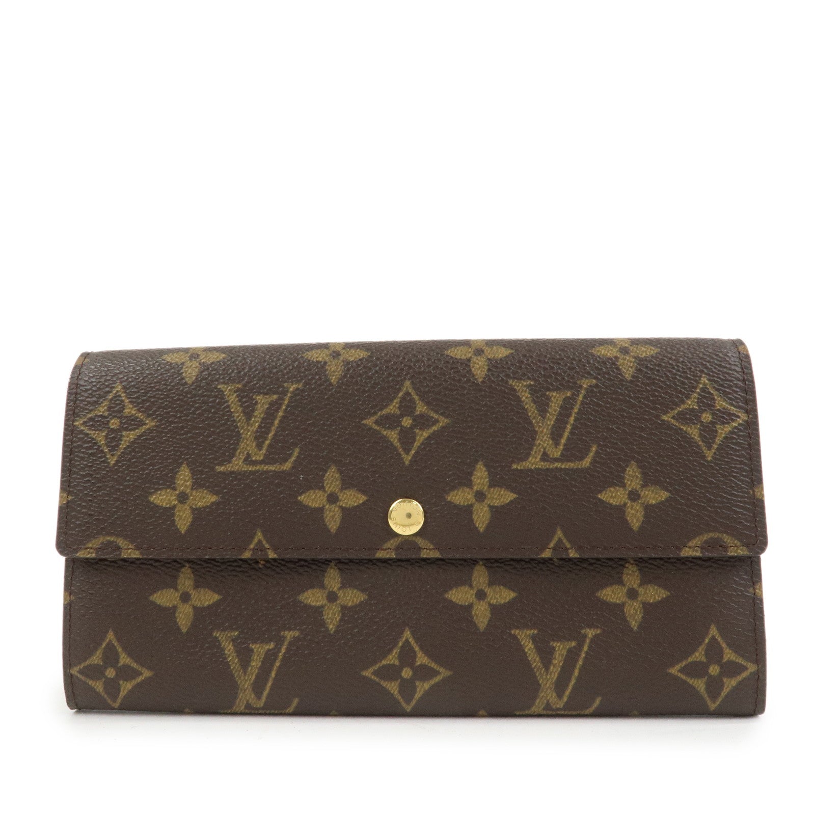 Louis Vuitton Monogram Porte Monnaie Credit Long Wallet M61726