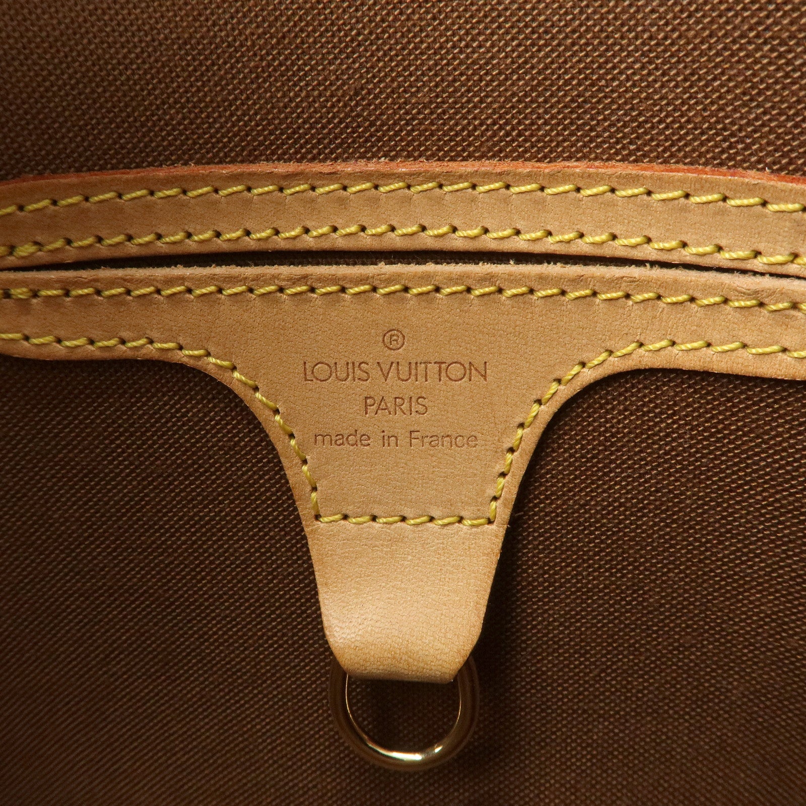 Louis Vuitton Monogram Ellipse PM Hand Bag Brown Gold HDW M51127