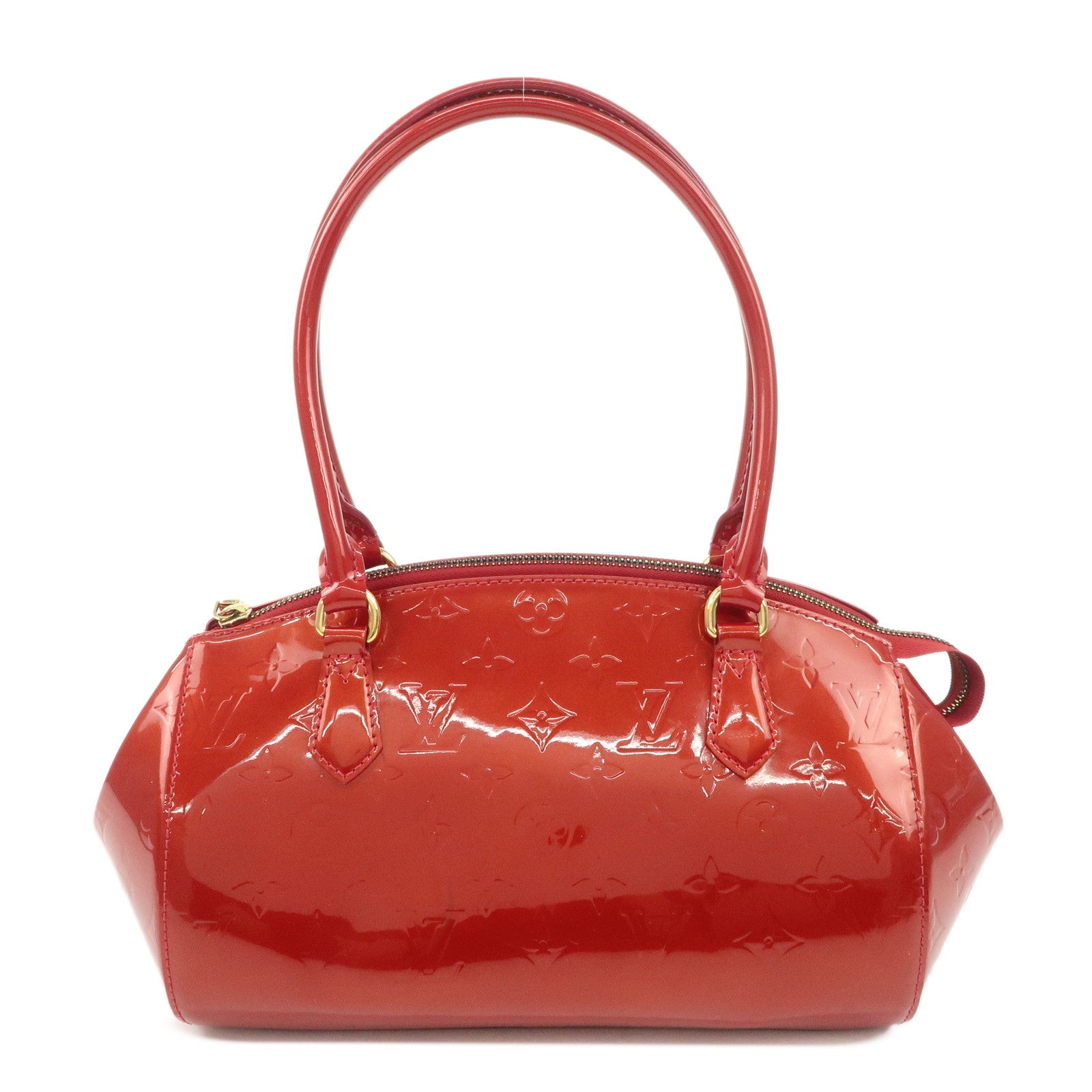 Louis Vuitton Monogram Vernis Sherwood PM Shoulder Bag Red M91494