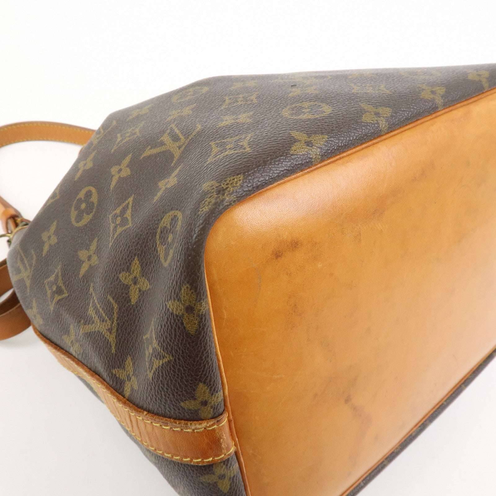 Louis Vuitton Monogram Petit Noe Shoulder Bag Brown M42226