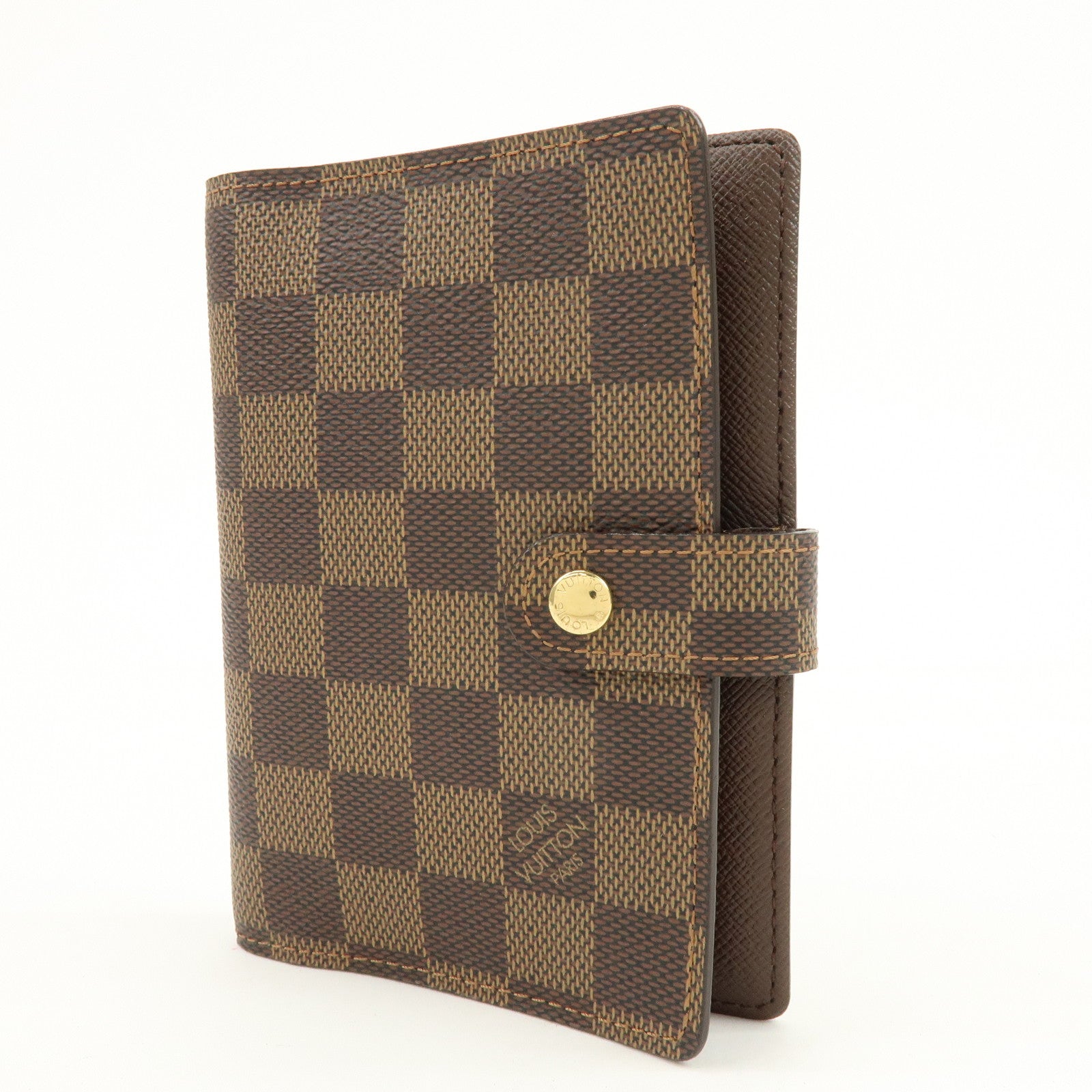 Louis Vuitton Damier Agenda PM Planner Cover Damier Ebene R20700